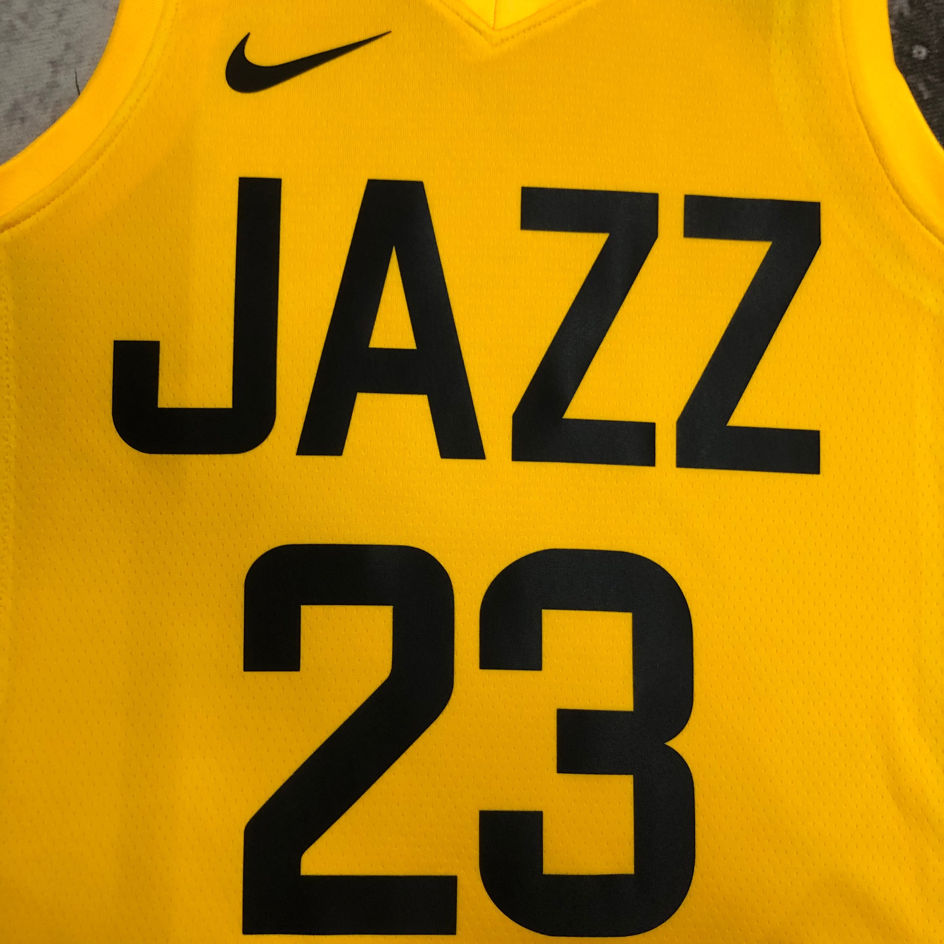 23 Season UTAH JAZZ Away Yellow  No.23 Markkanen