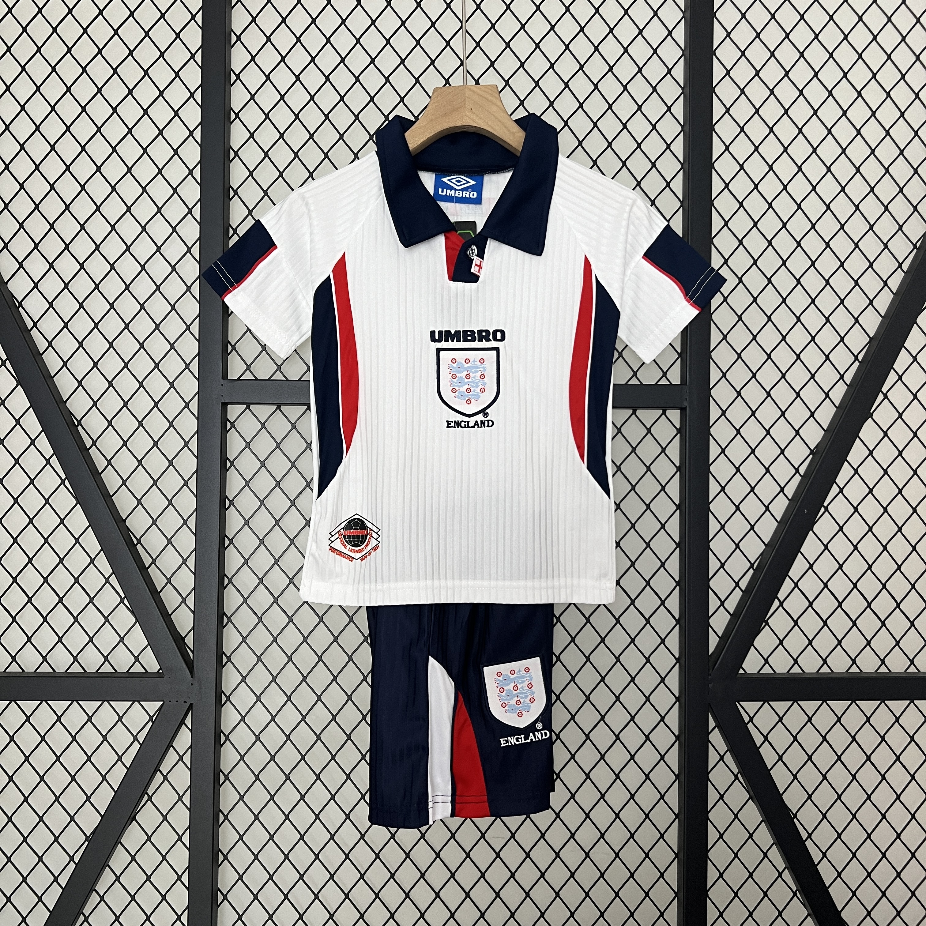 Kids Retro England 1998 Home White