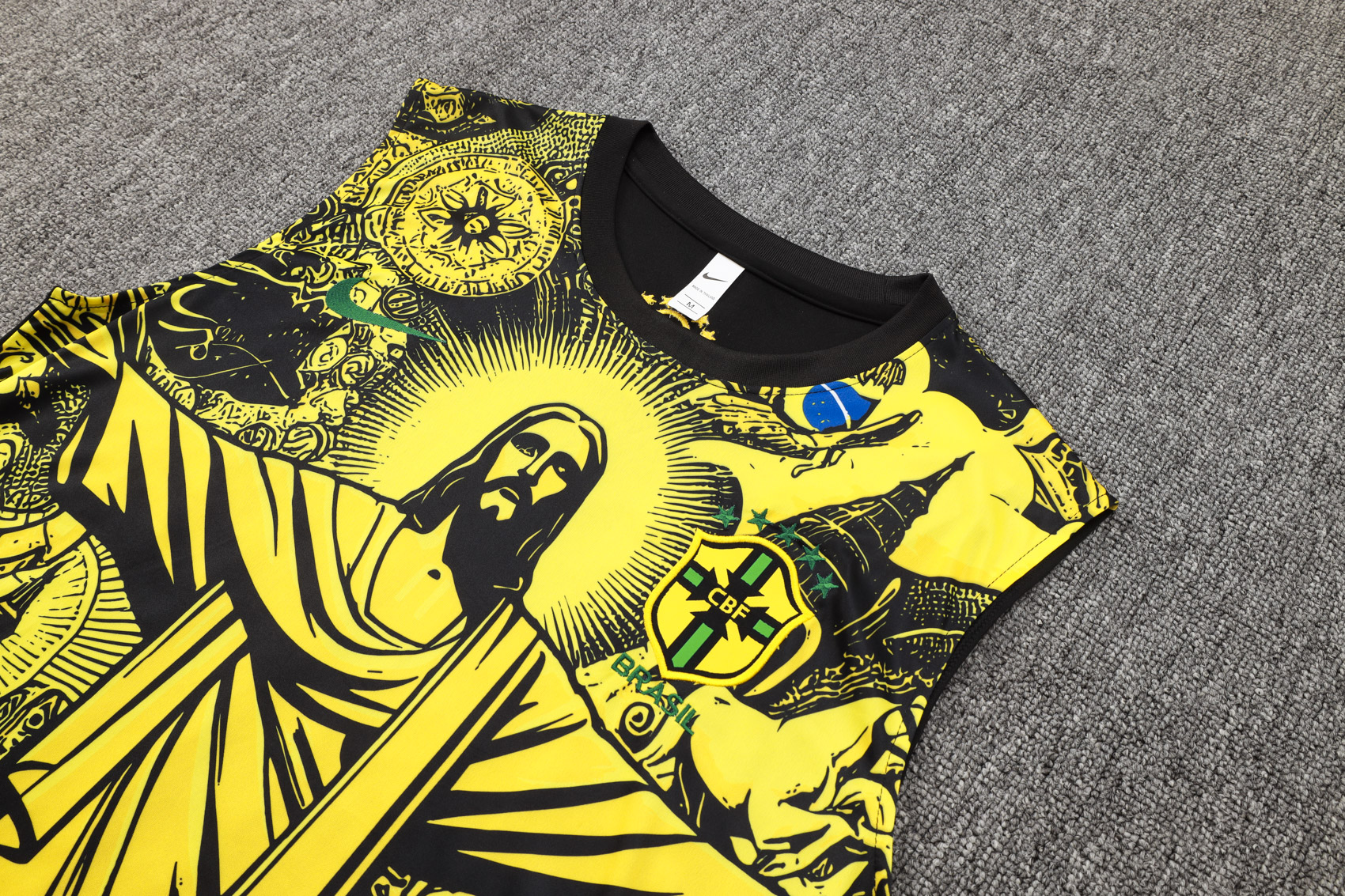 Brasil Sleevesless Training Suit Yellow D1214