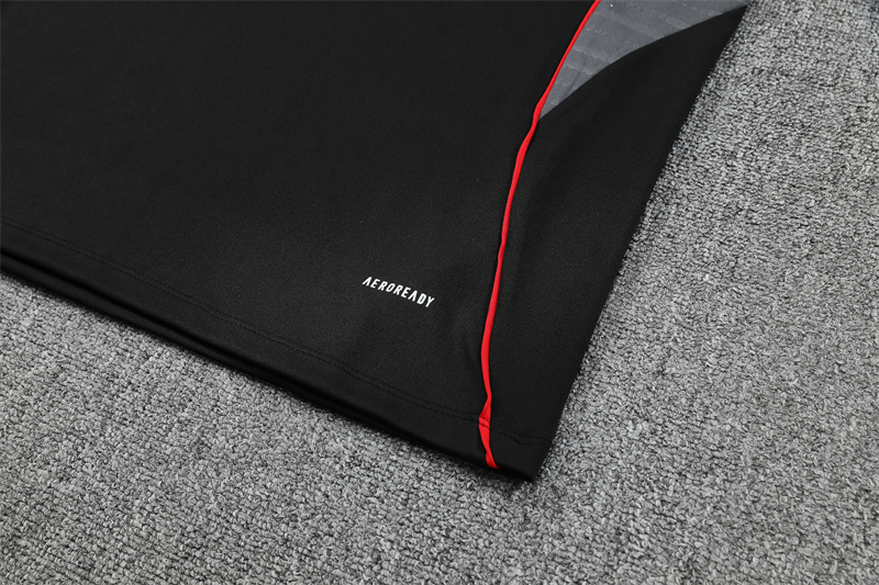 Adult/ Kids Ajax Black Half Zipper Training Suit 801