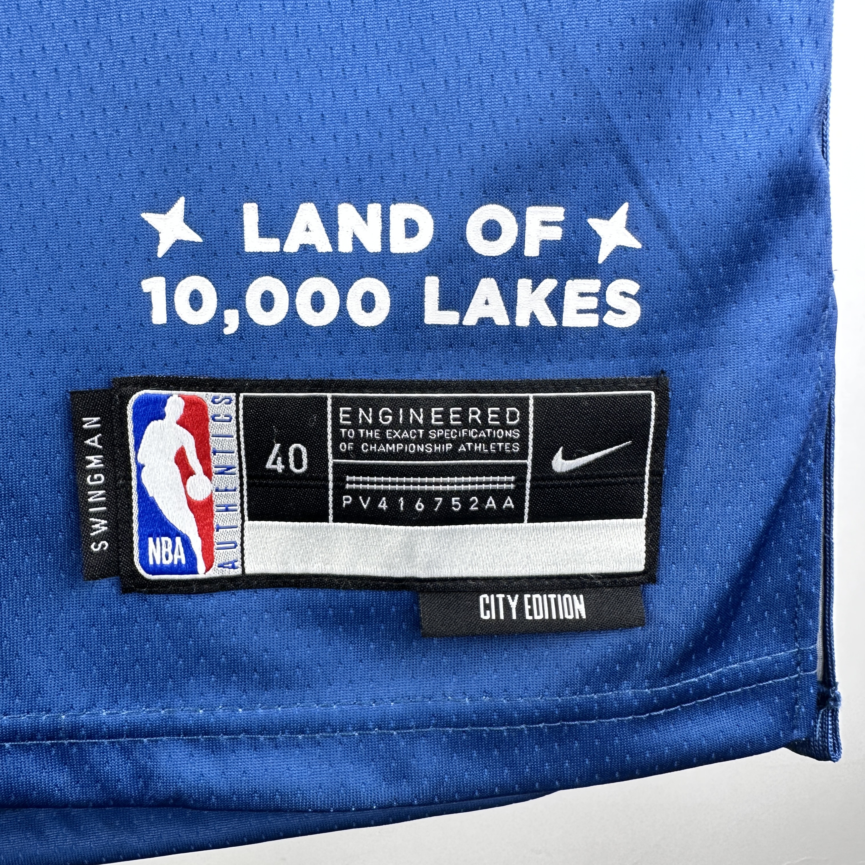 24 SEASON MINNESOTA TIMBERWOLVES CITY VERSION  NO.25 ROSE