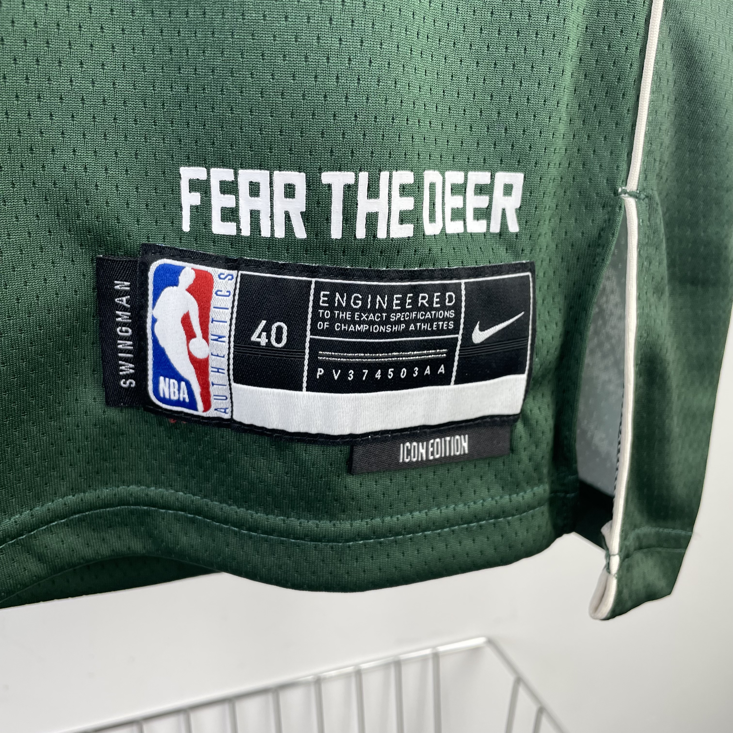 23 Season Milwaukee Bucks Away Version  No.34