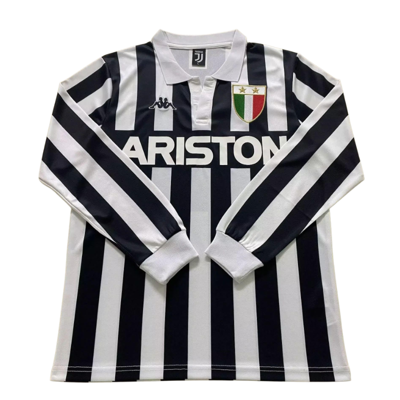 Retro 1984/85 Juventus Home Long Sleeves S~XXL