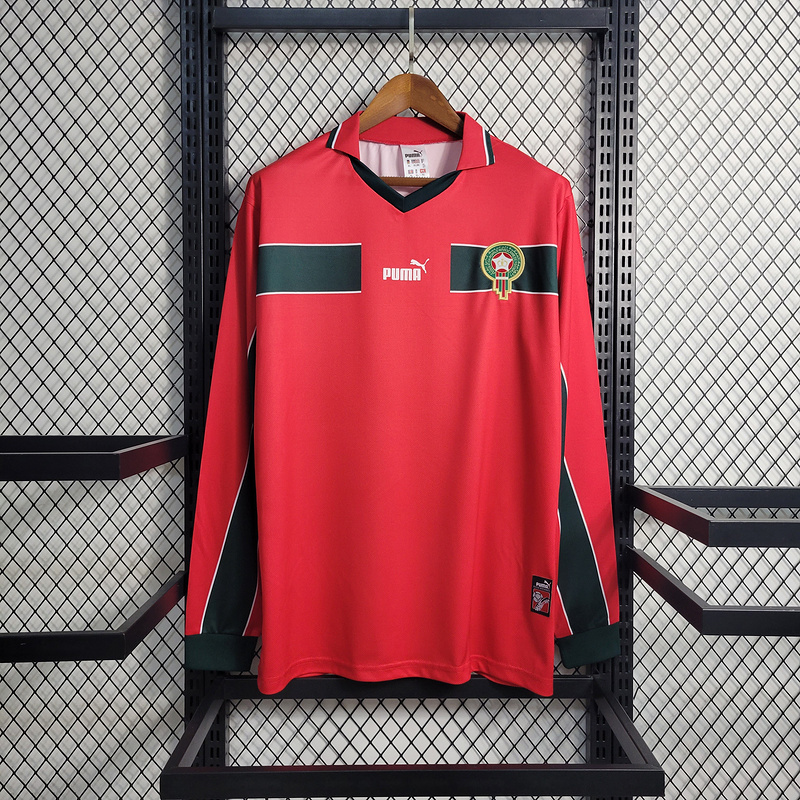 Retro Morocco 1998 Red Long Sleeves S-XXL
