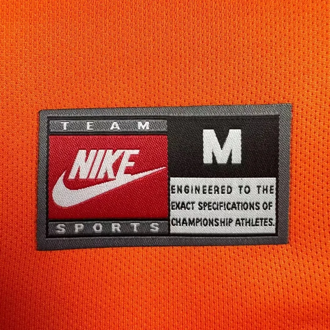 Retro  Netherlands 1998 Home Long Sleeves Orange