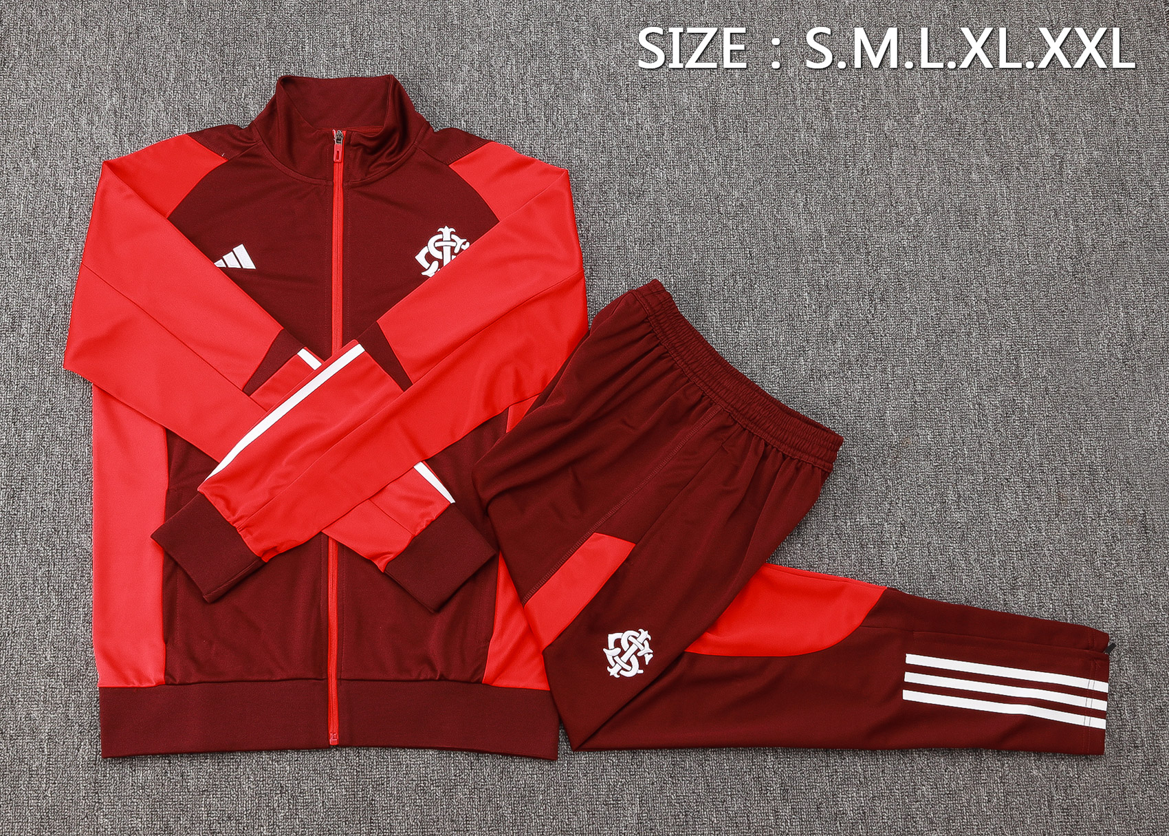 SC Internacional full zipper training suit A763