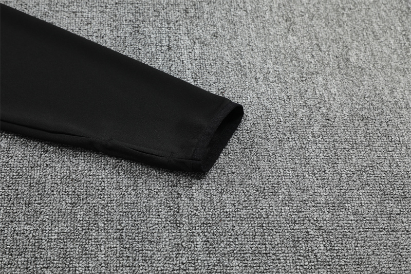 Adult/ Kids Ajax Black Half Zipper Training Suit 801