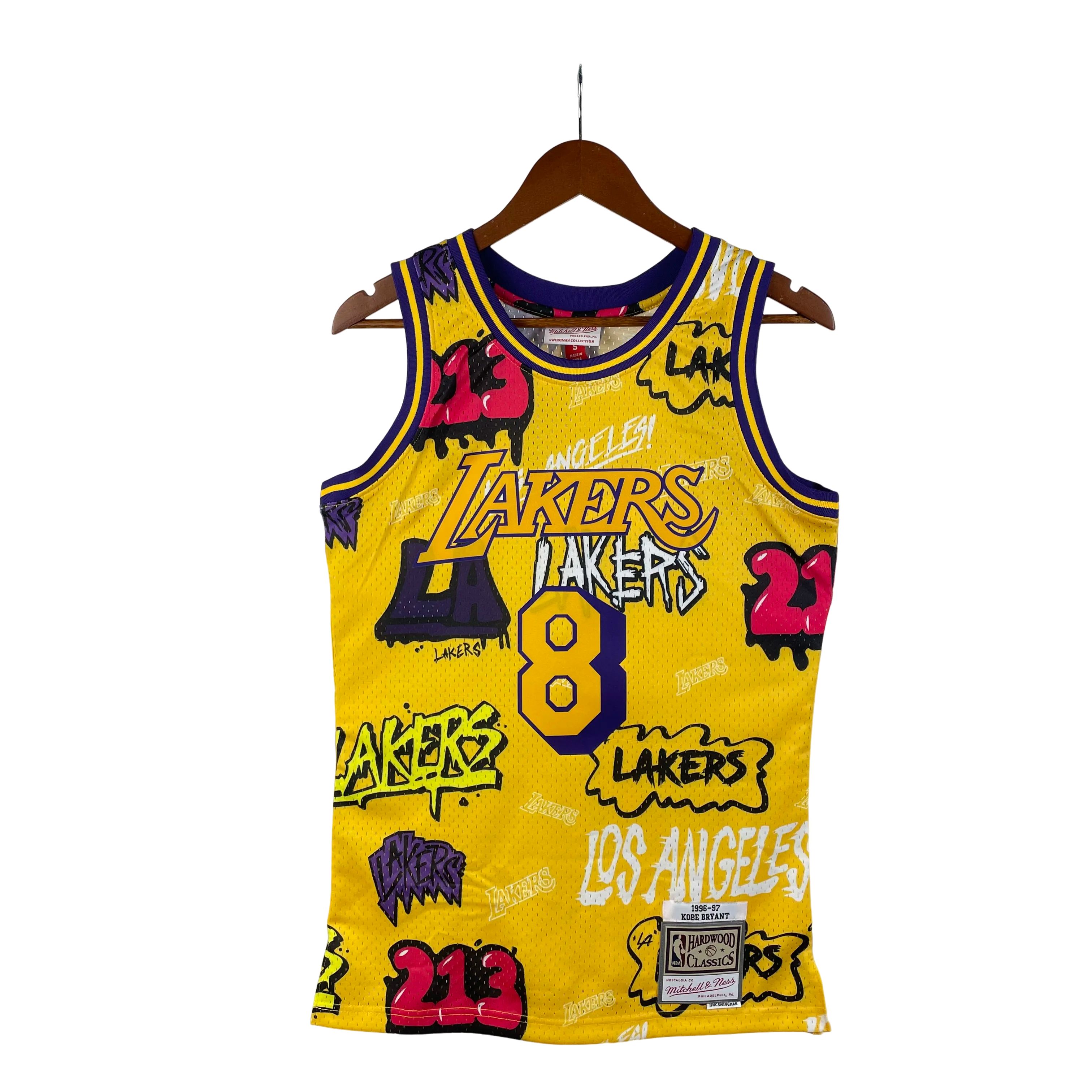 MN Heat Pressed Vintage : SW Lakers 96/97 Graffiti No.8 Kobe