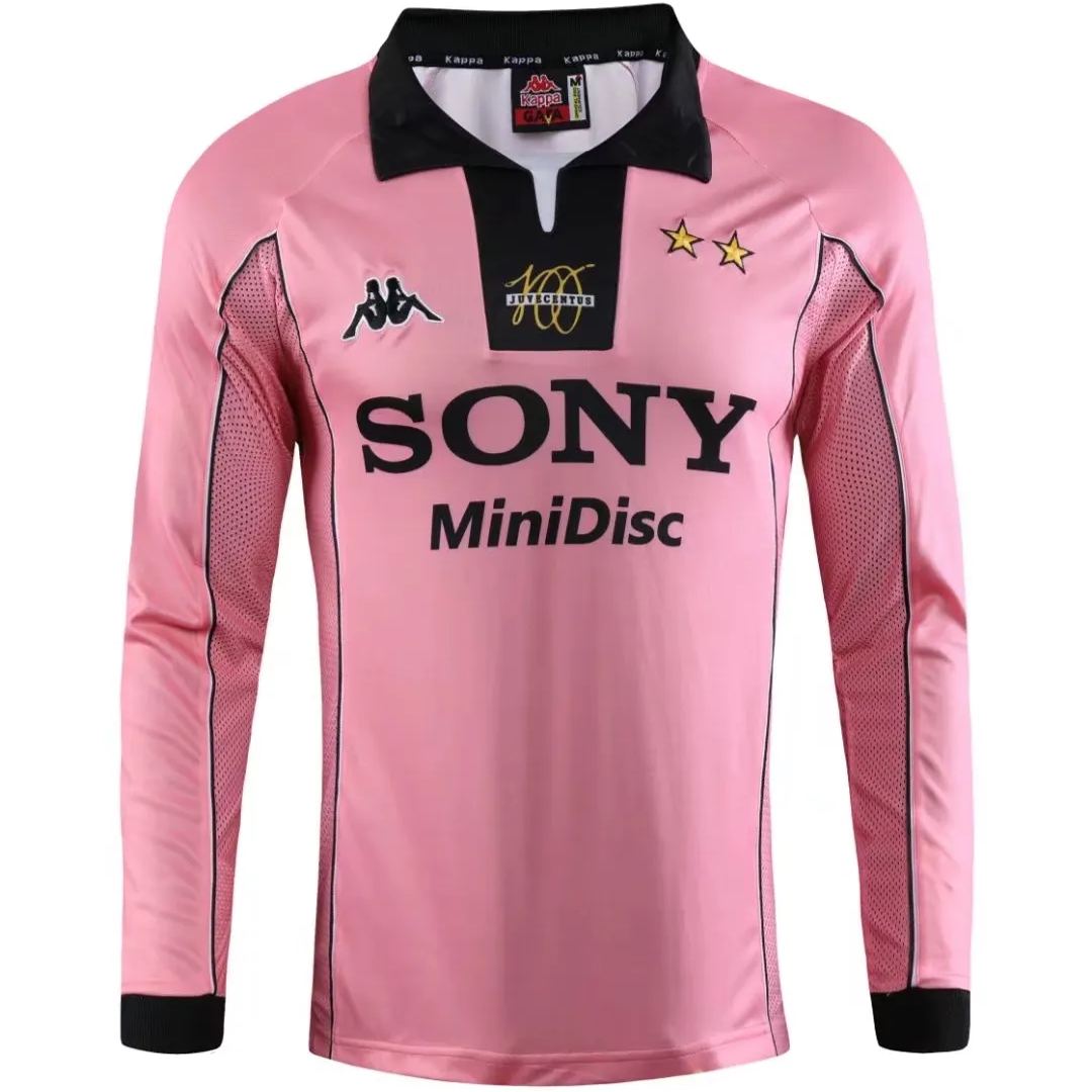 Retro  1997/98 Juventus Centenary Pink Long Sleeves
