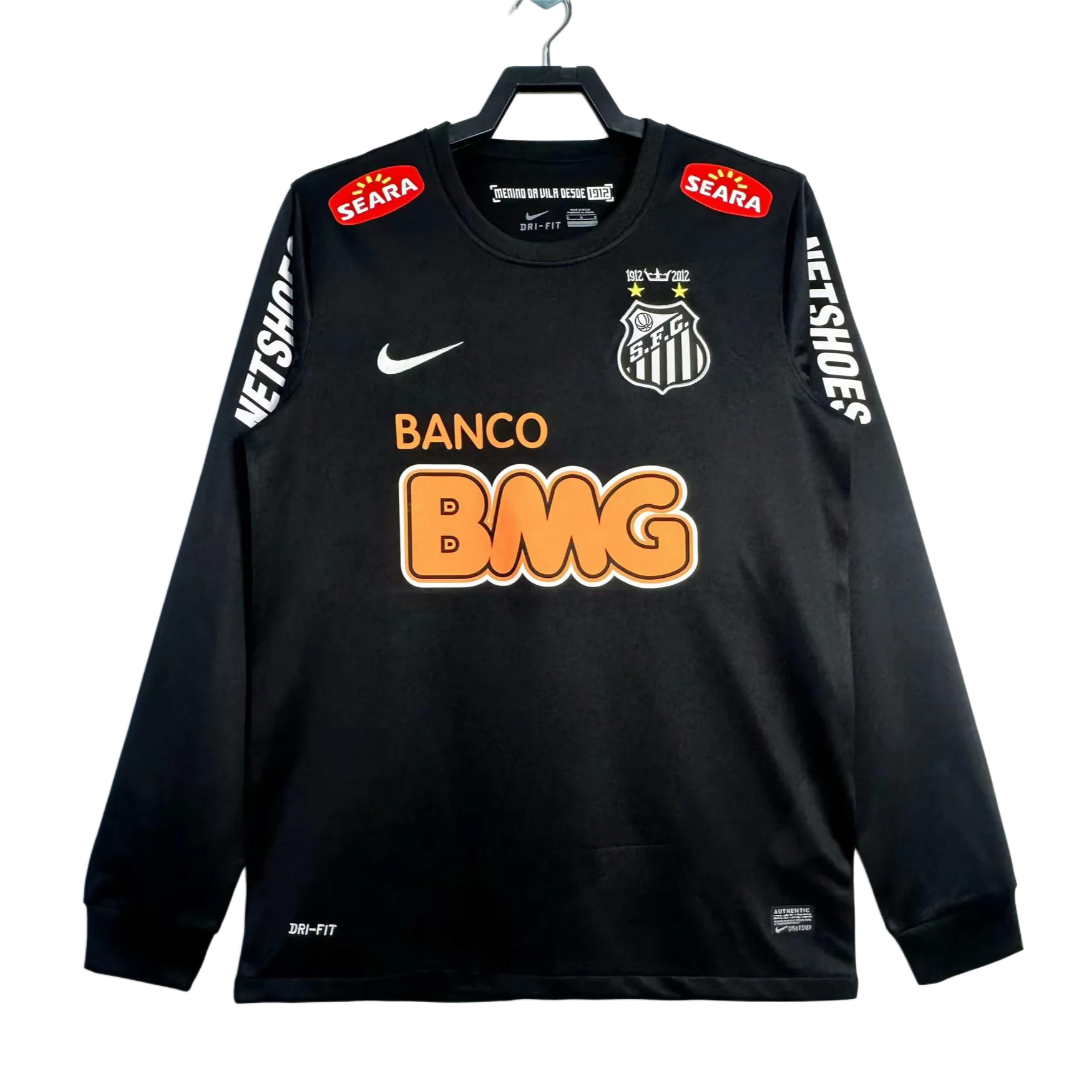 Retro 2013 Santos Black Long sleeves