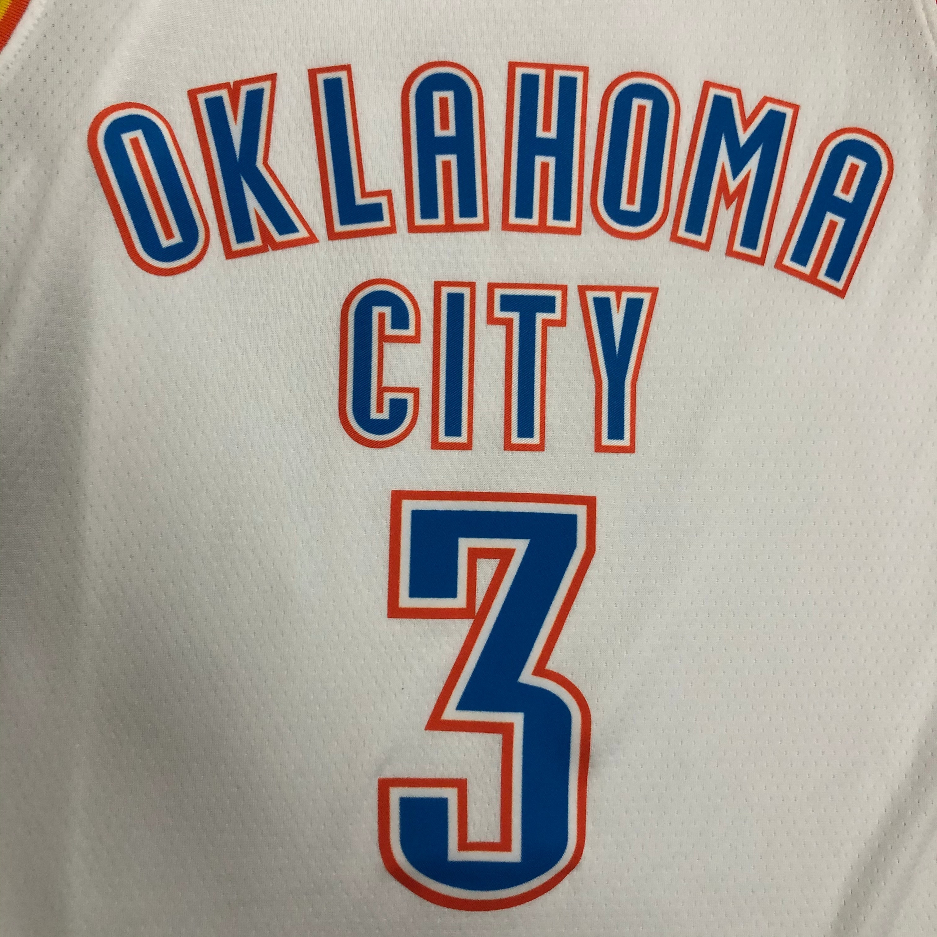 Oklahoma City Thunder White  No.3 Paul