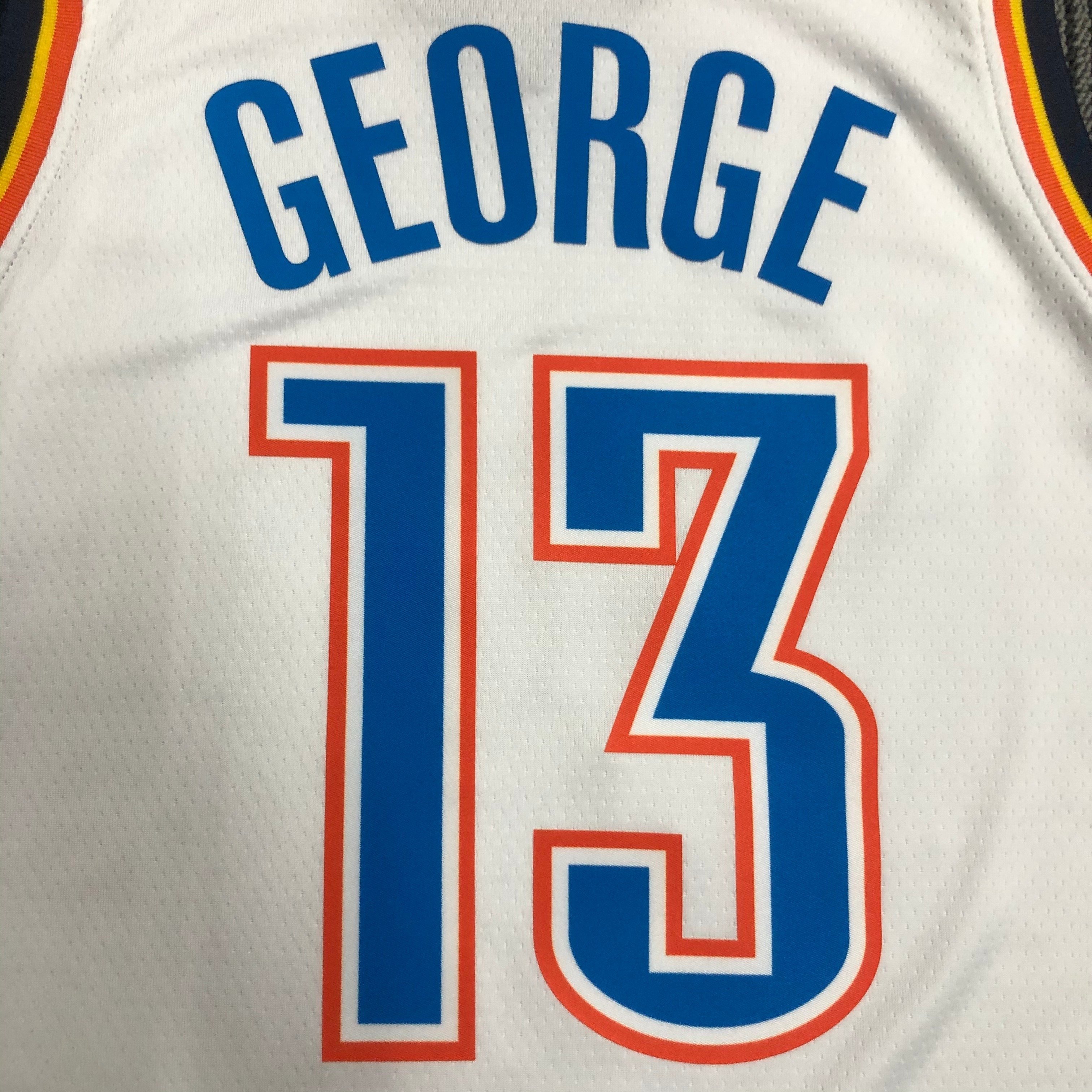 Oklahoma City Thunder White  No.13 George