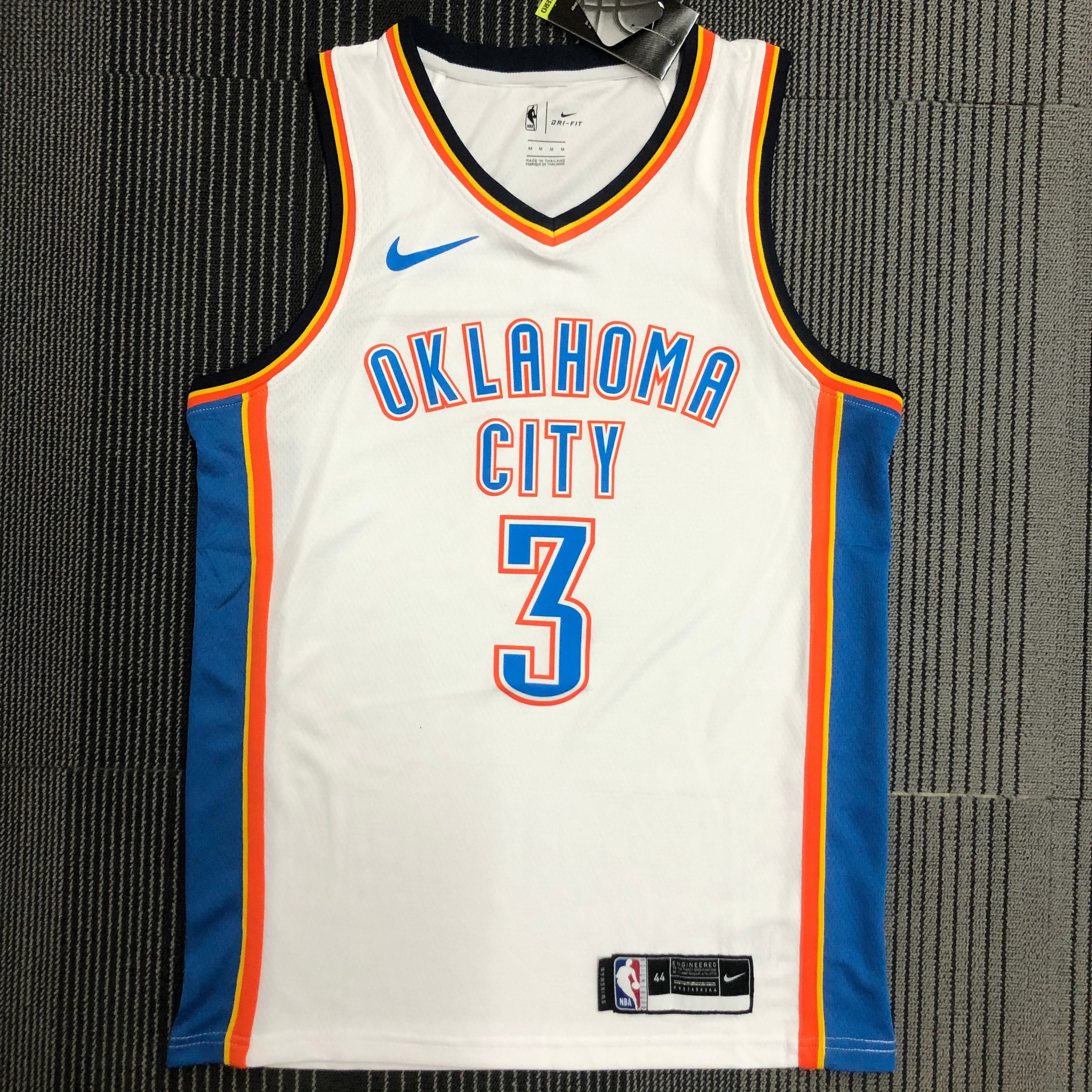 Oklahoma City Thunder White  No.3 Paul