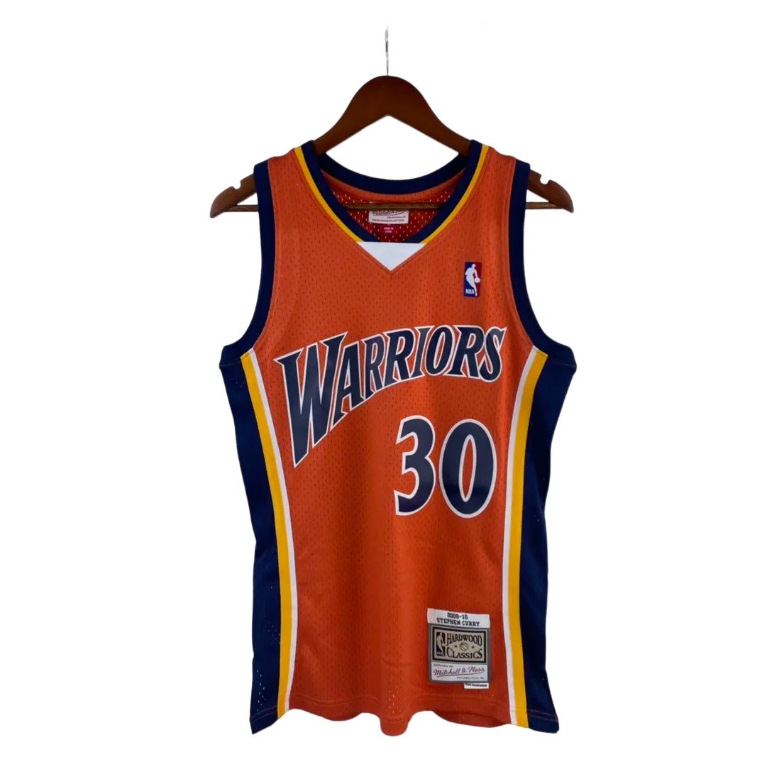 MN Heat Pressed Retro : SW Warriors 09/10 Orange No.30 Curry