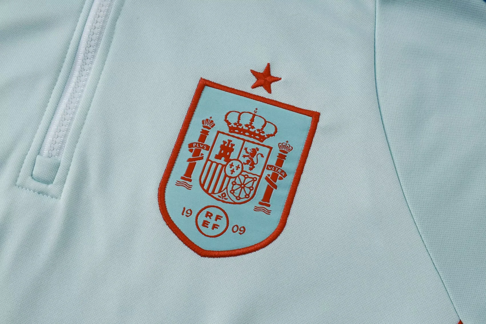 Adult/ Kid Half-zipper Hooded Spain Training Suit