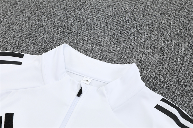 Adult2526 Half Zipper Training Suit White