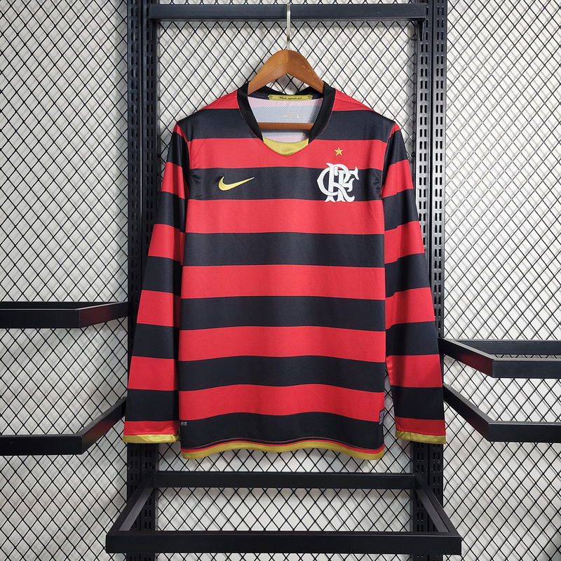 Retro  2008-09 Flamengo Home Long Sleeves
