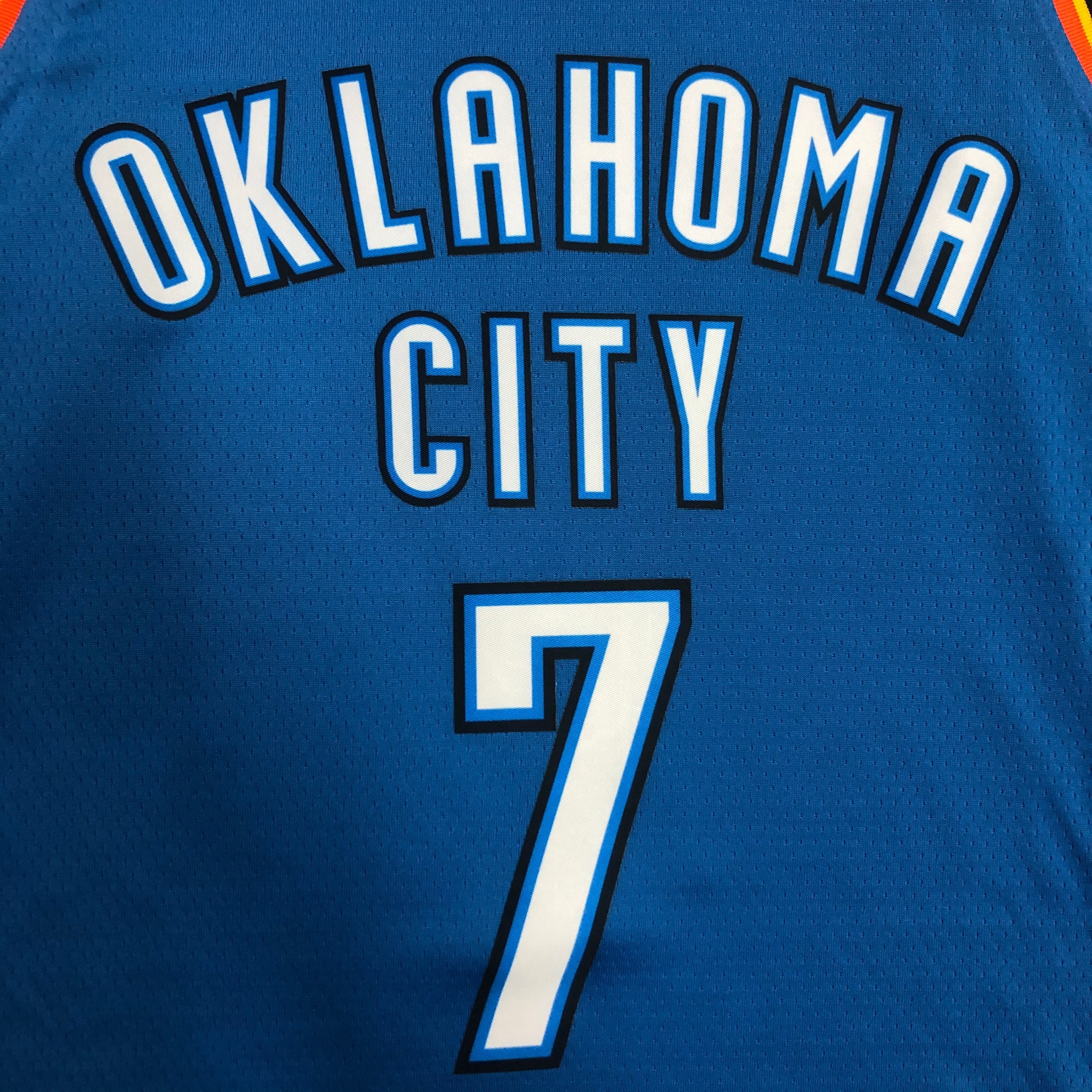 Oklahoma City Thunder Blue  No.7 ANTHONY