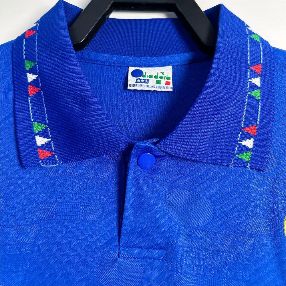 Retro  Italy 1994 Home Blue Long Sleeves