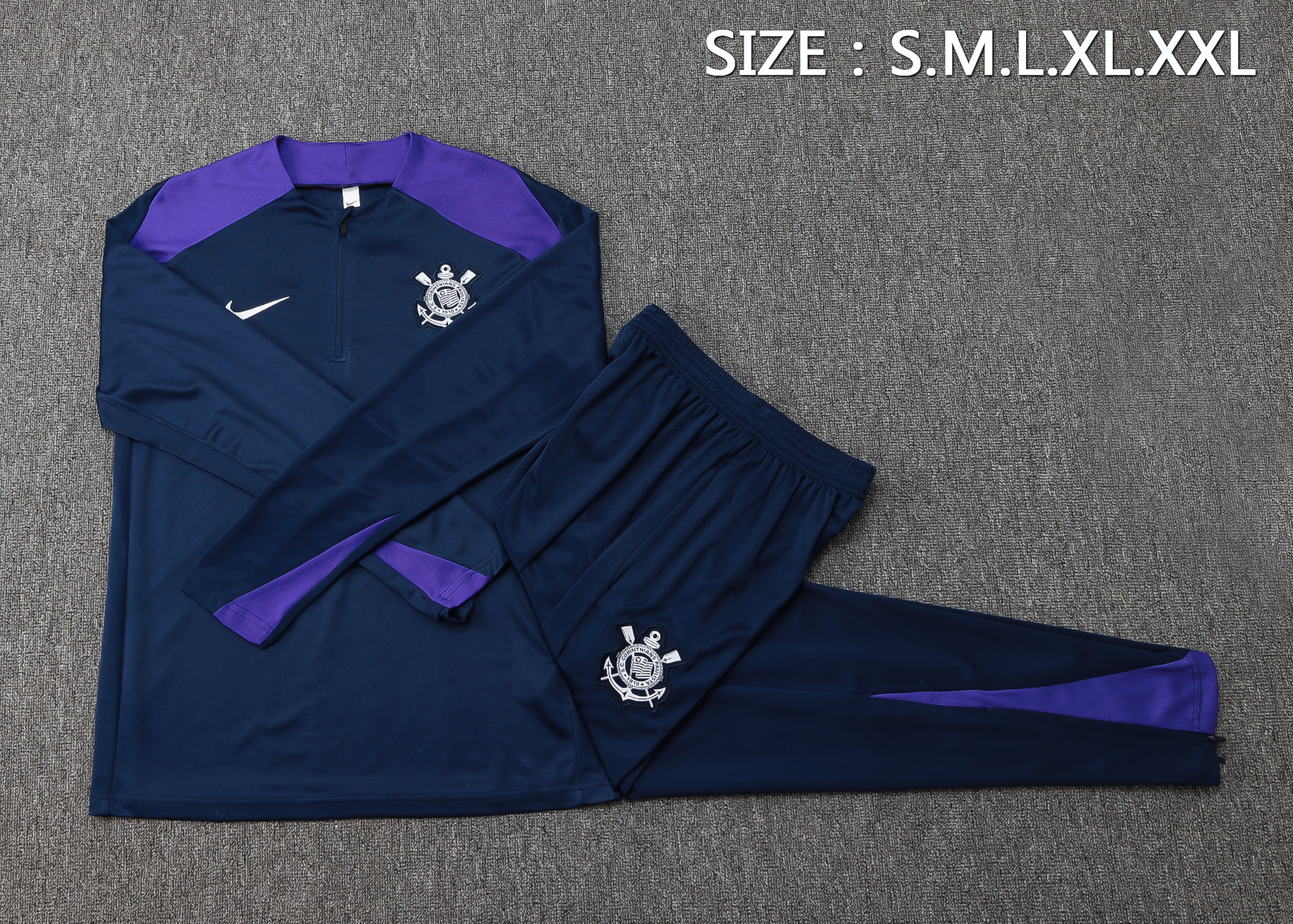 Corinthians 2425 half zipper Training Suit B996