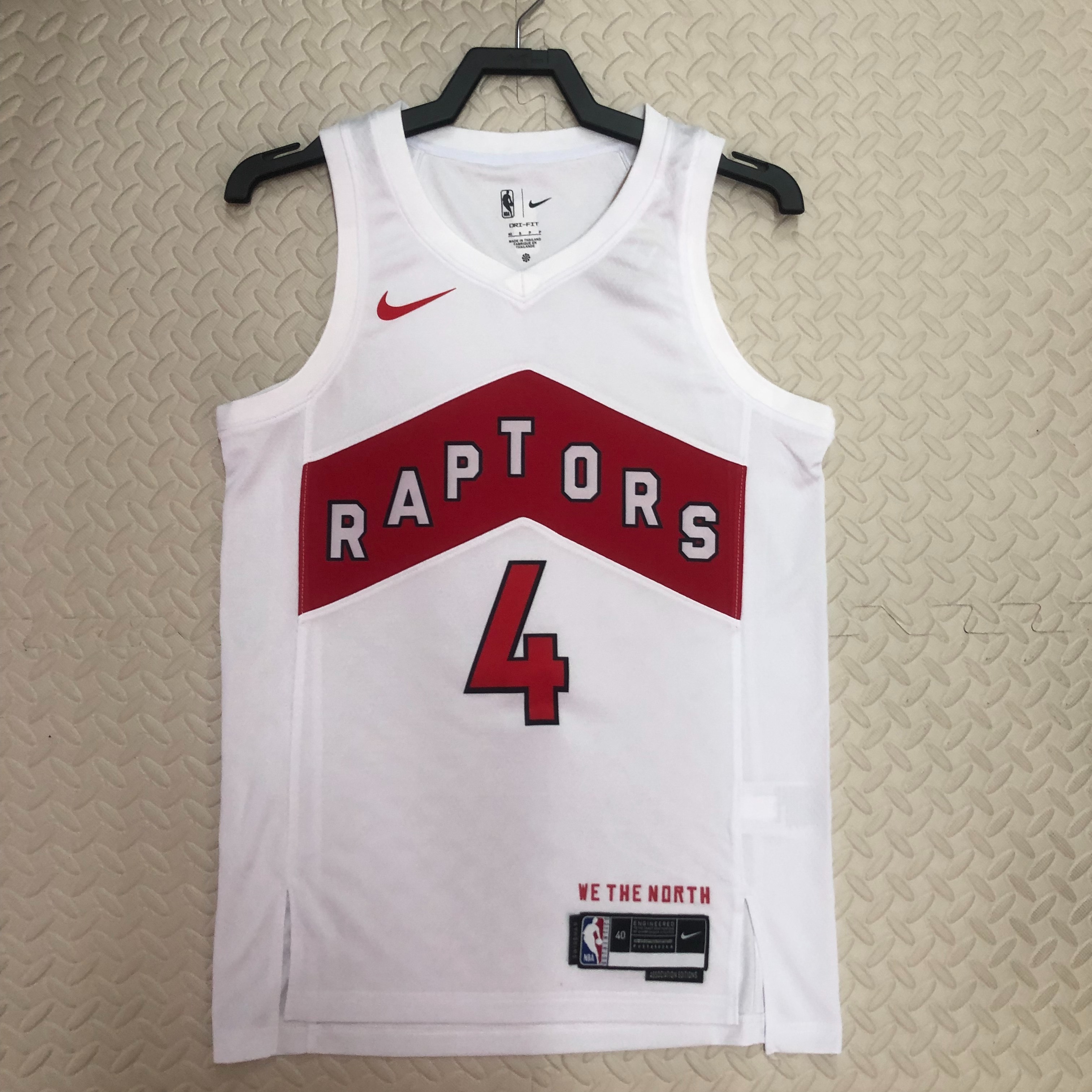 23 Season Toronto Raptors Home White  No.4 Barnes