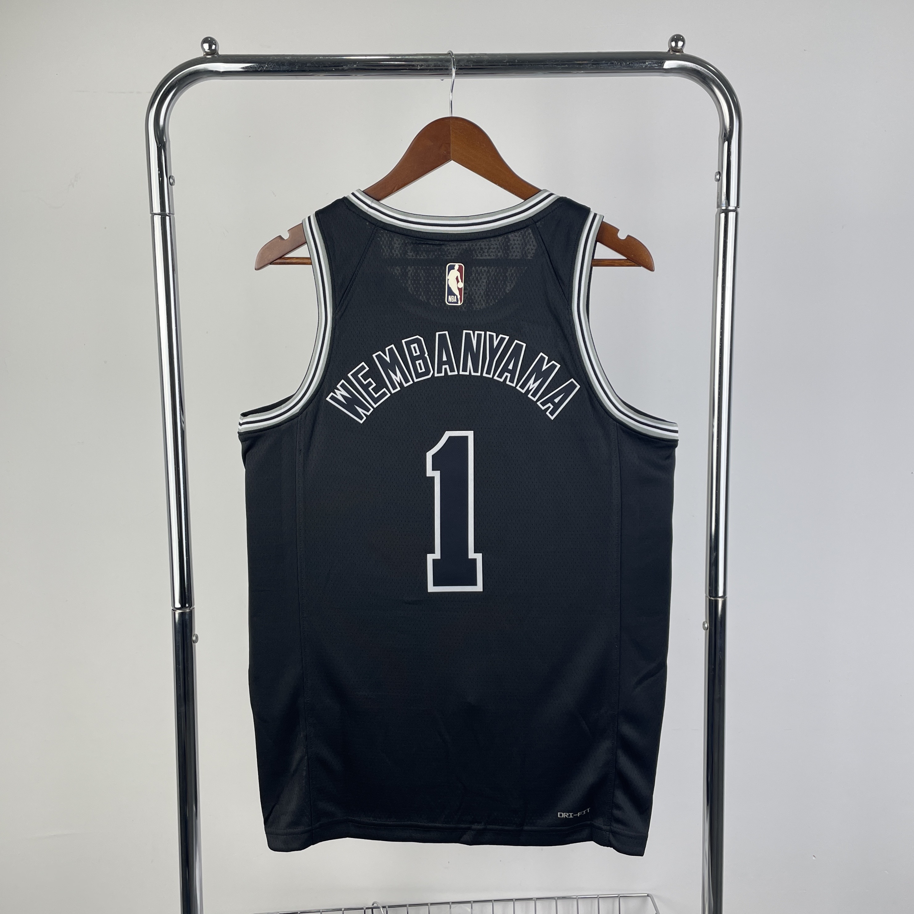 23 Season SAN ANTONIO SPURS Black  #1 WEMBANYAMA