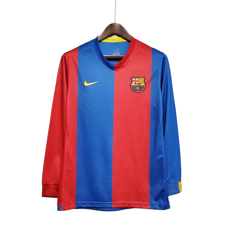 Retro Barcelona 06/07 Home Long Sleeves S-XXL