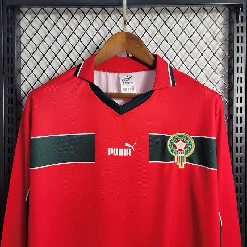 Retro Morocco 1998 Red Long Sleeves S-XXL