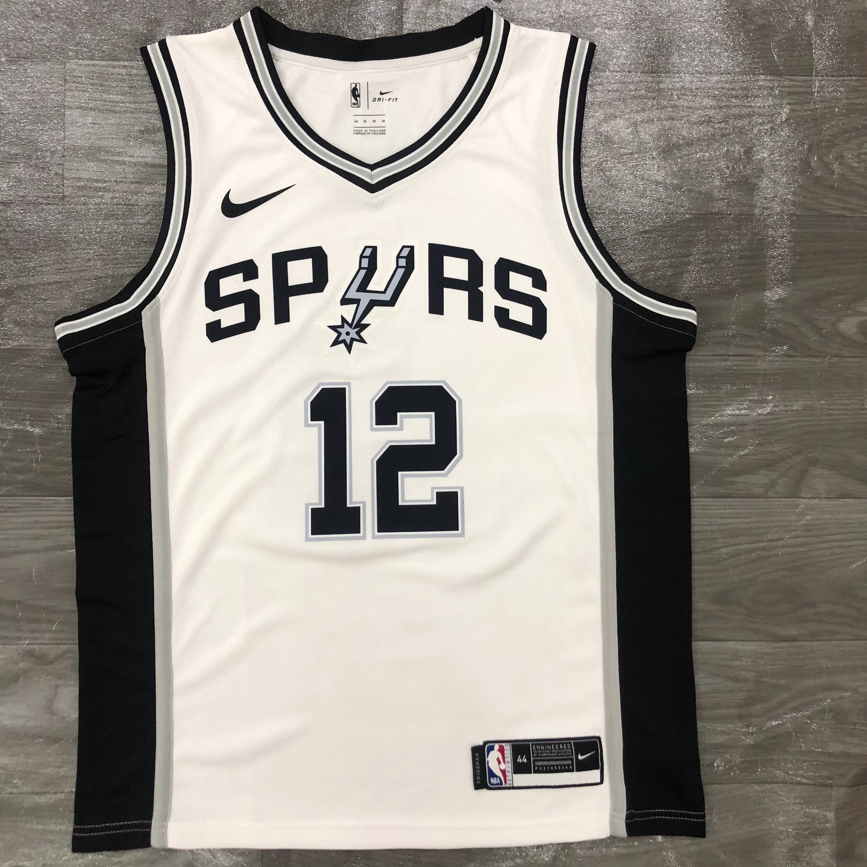 SAN ANTONIO SPURS WHITE  #12