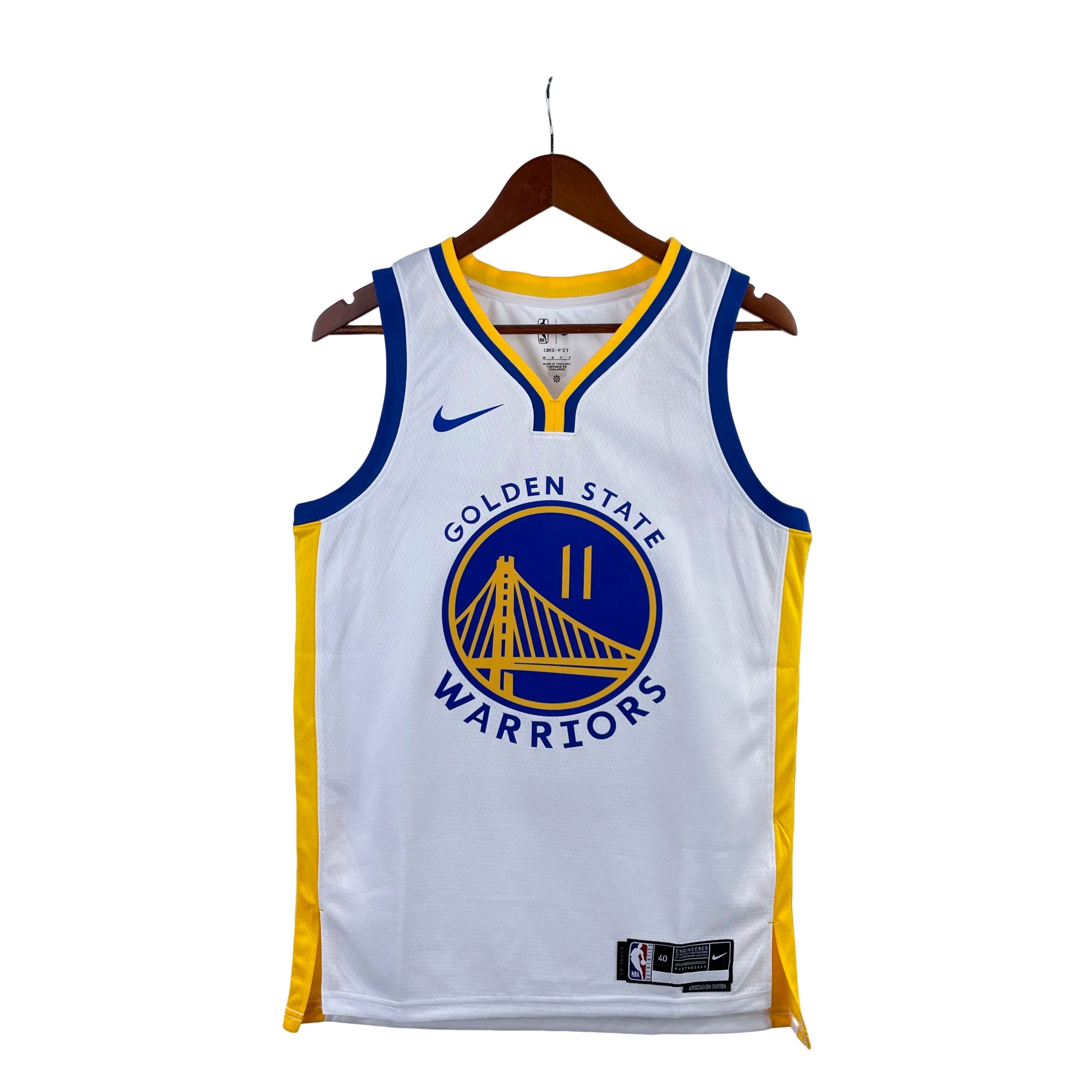 23 Season Warriors V-neck White No.11 Thompson
