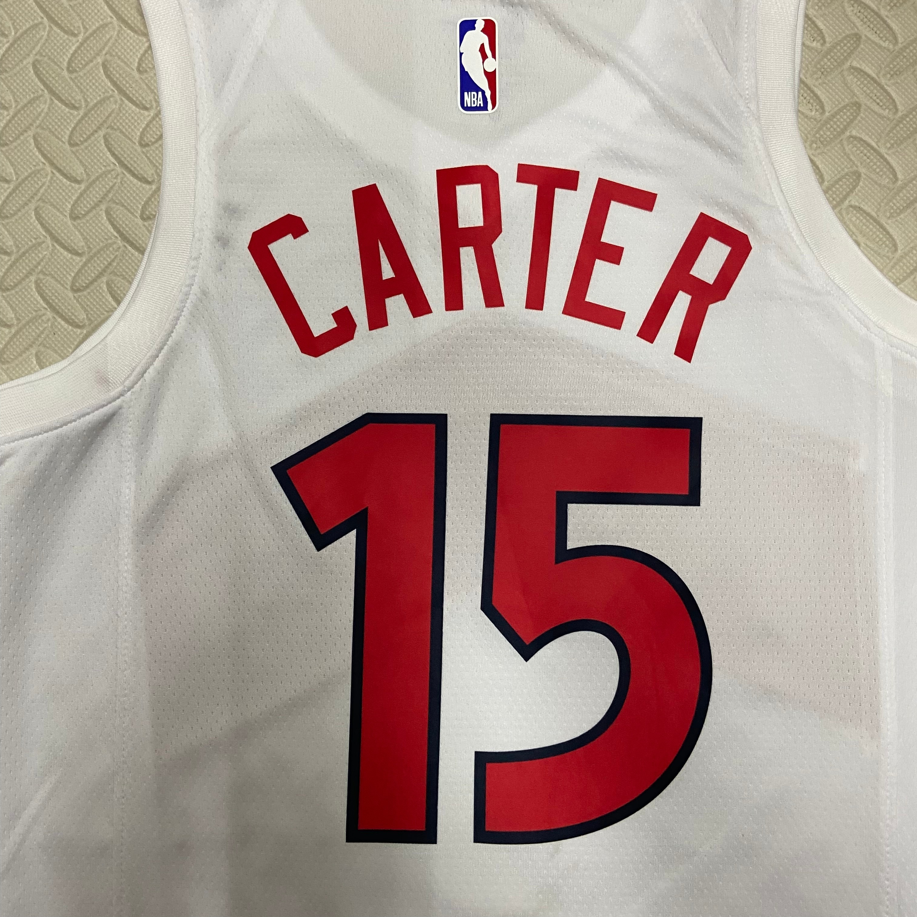 23 Season Toronto Raptors Home White  No.15 Carter