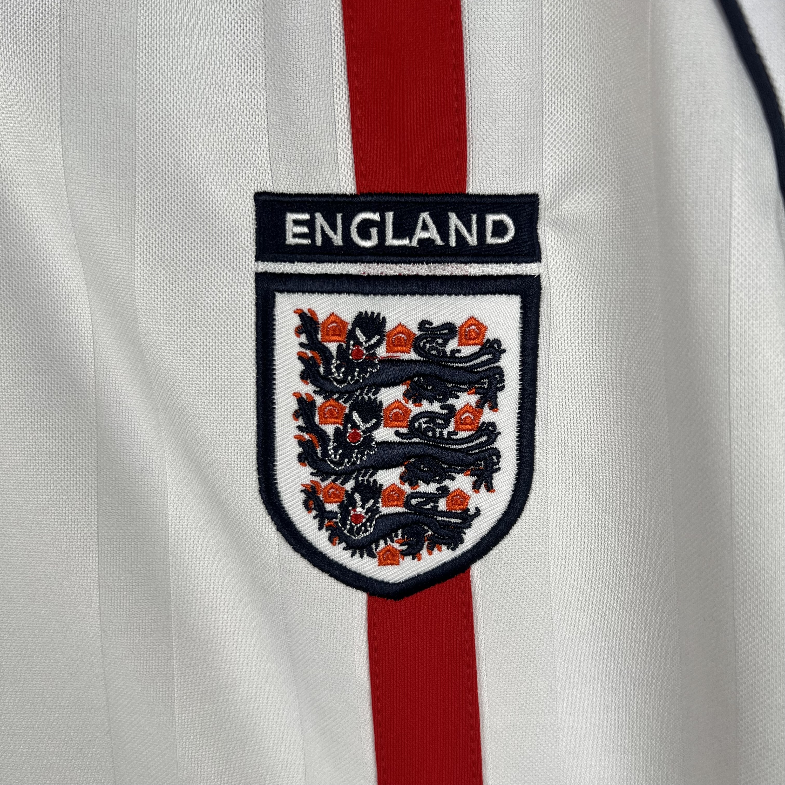 Retro  England 2002 Home Long Sleeves White