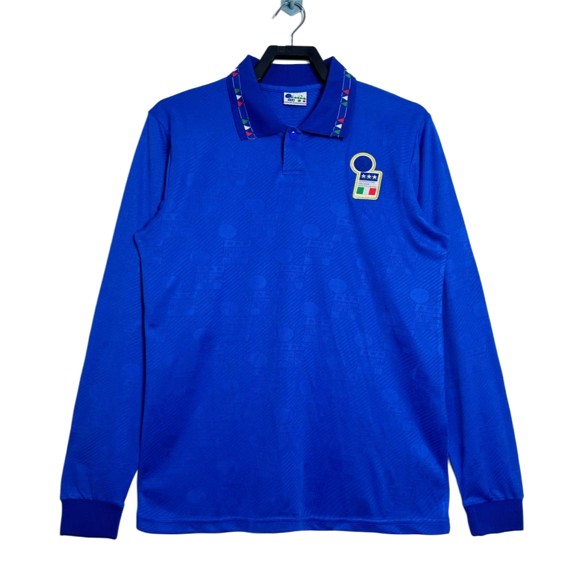 Retro  Italy 1994 Home Blue Long Sleeves
