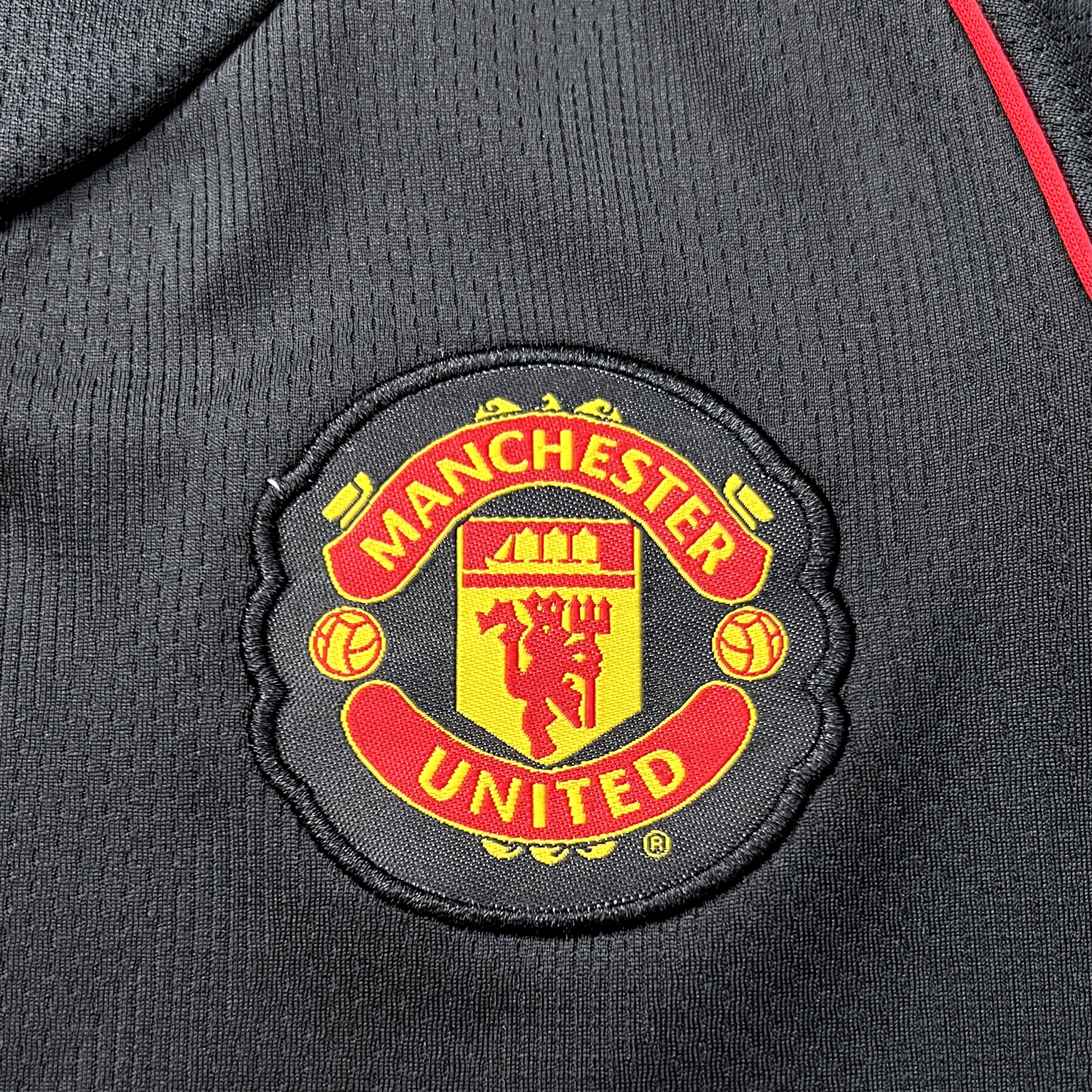 Kids Retro Manchester United 2007/08 Away Black