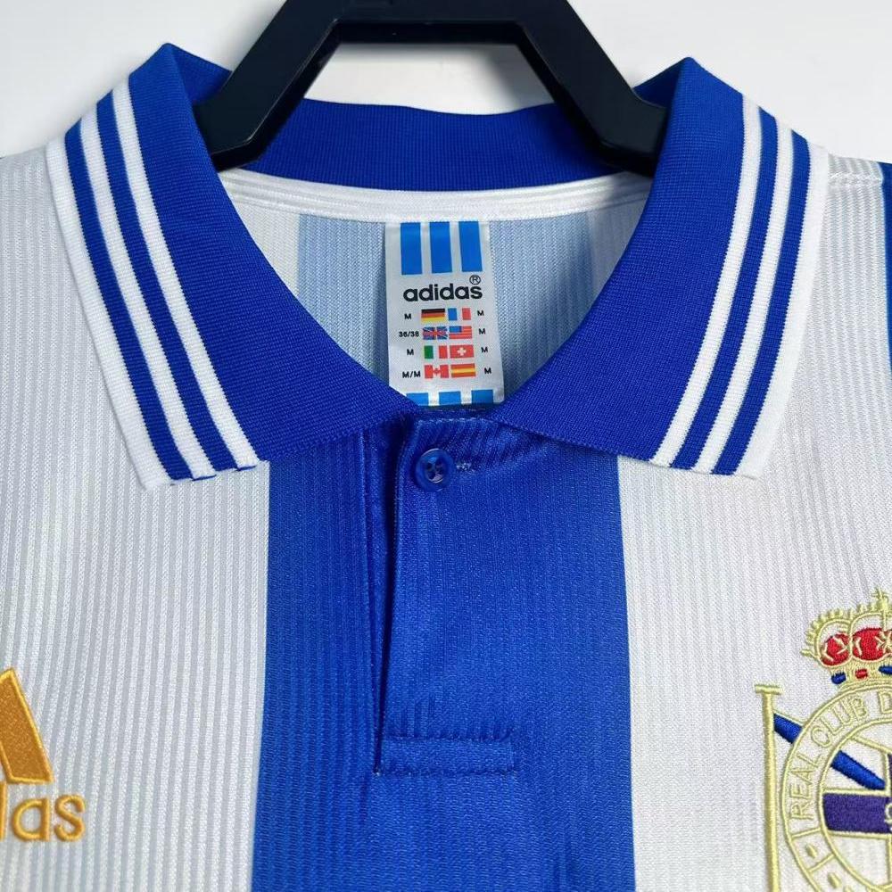 Retro Deportivo La Coruna 1999/2000 Home Long Sleeves