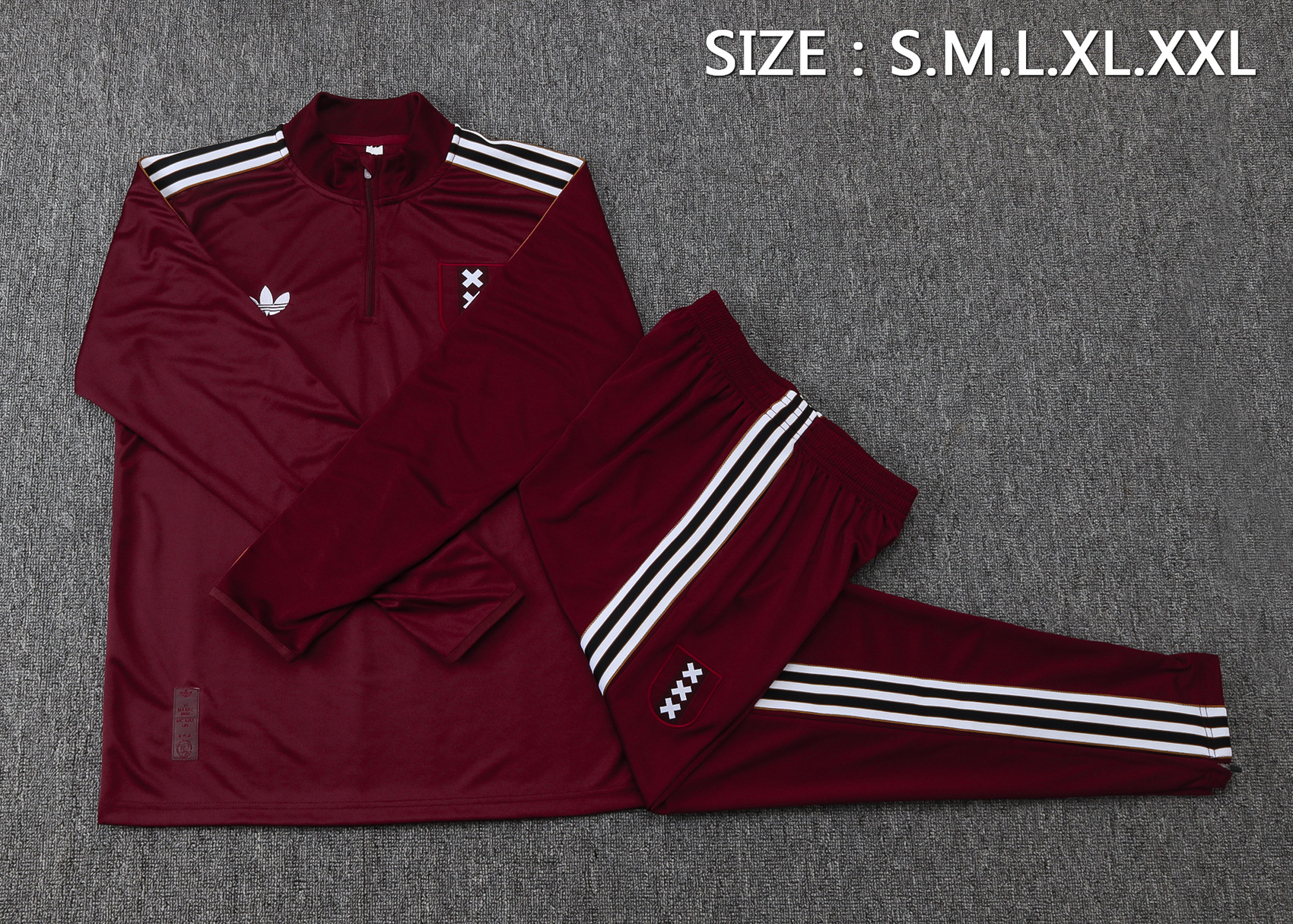 Adult/ Kids Ajax Half Zipper Training Suit B2540