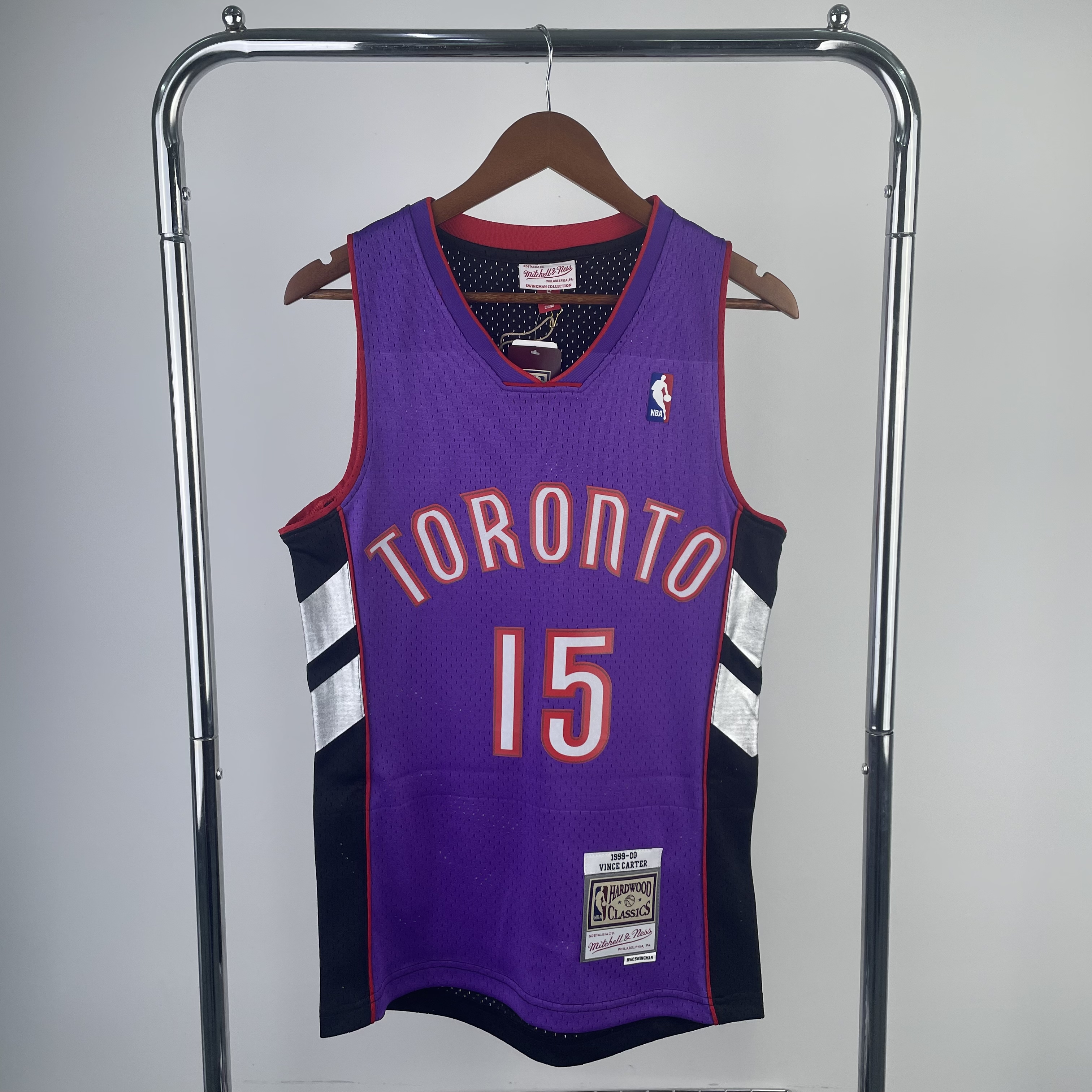 MN Heat Pressed Vintage : SW Toronto Raptors 00 Season No.15 Carter