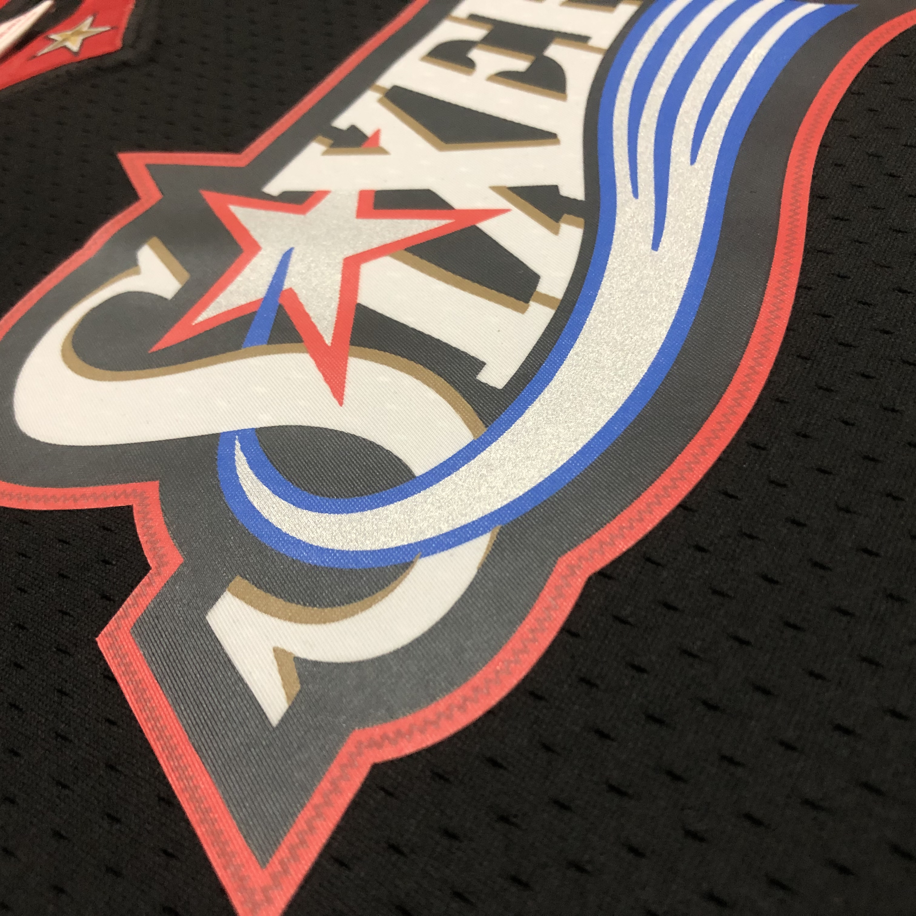 MN Heat Pressed Retro : Philadelphia 76ers 1998 Black #3