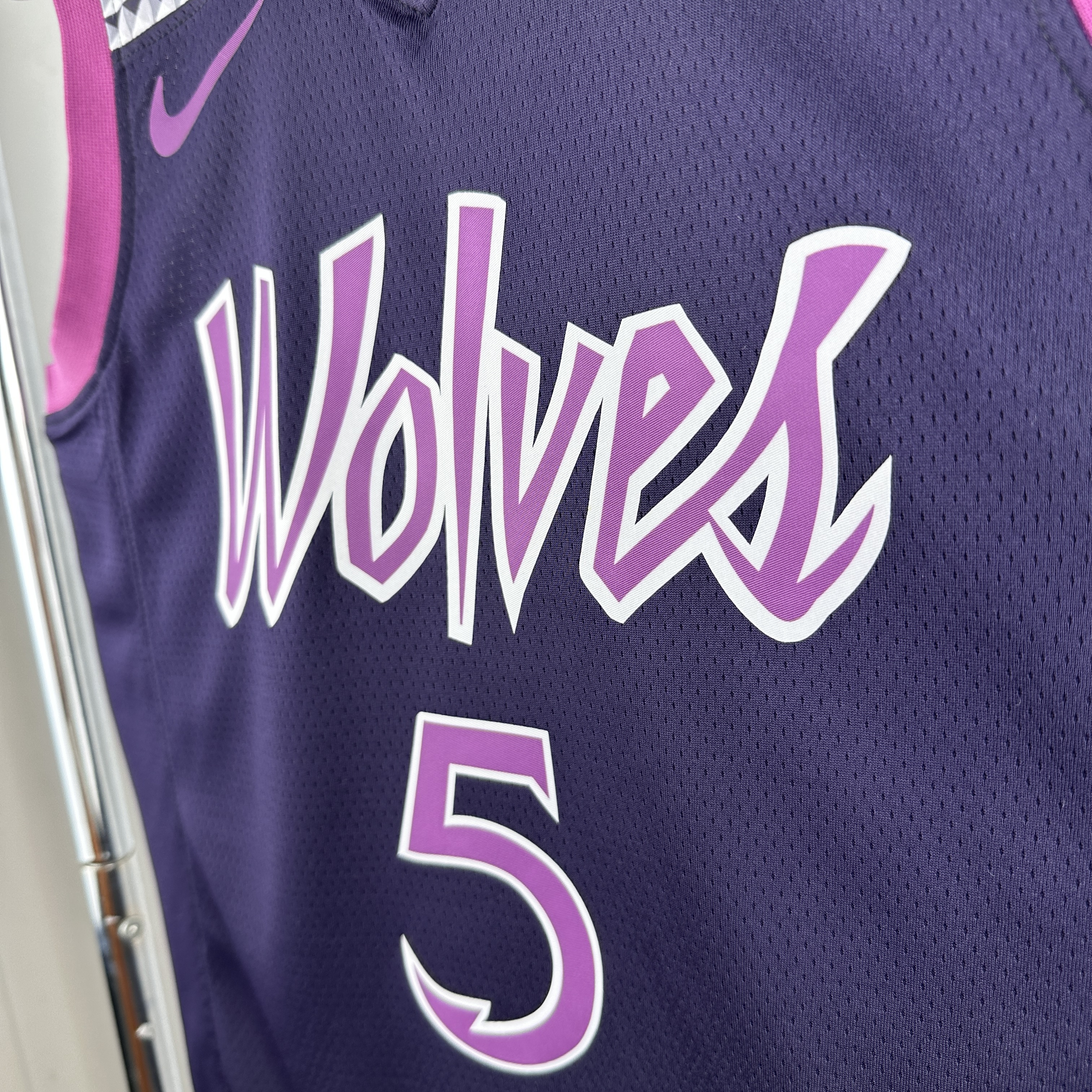 MINNESOTA TIMBERWOLVES PURPLE/ BLACK  NO.5 EDWARDS