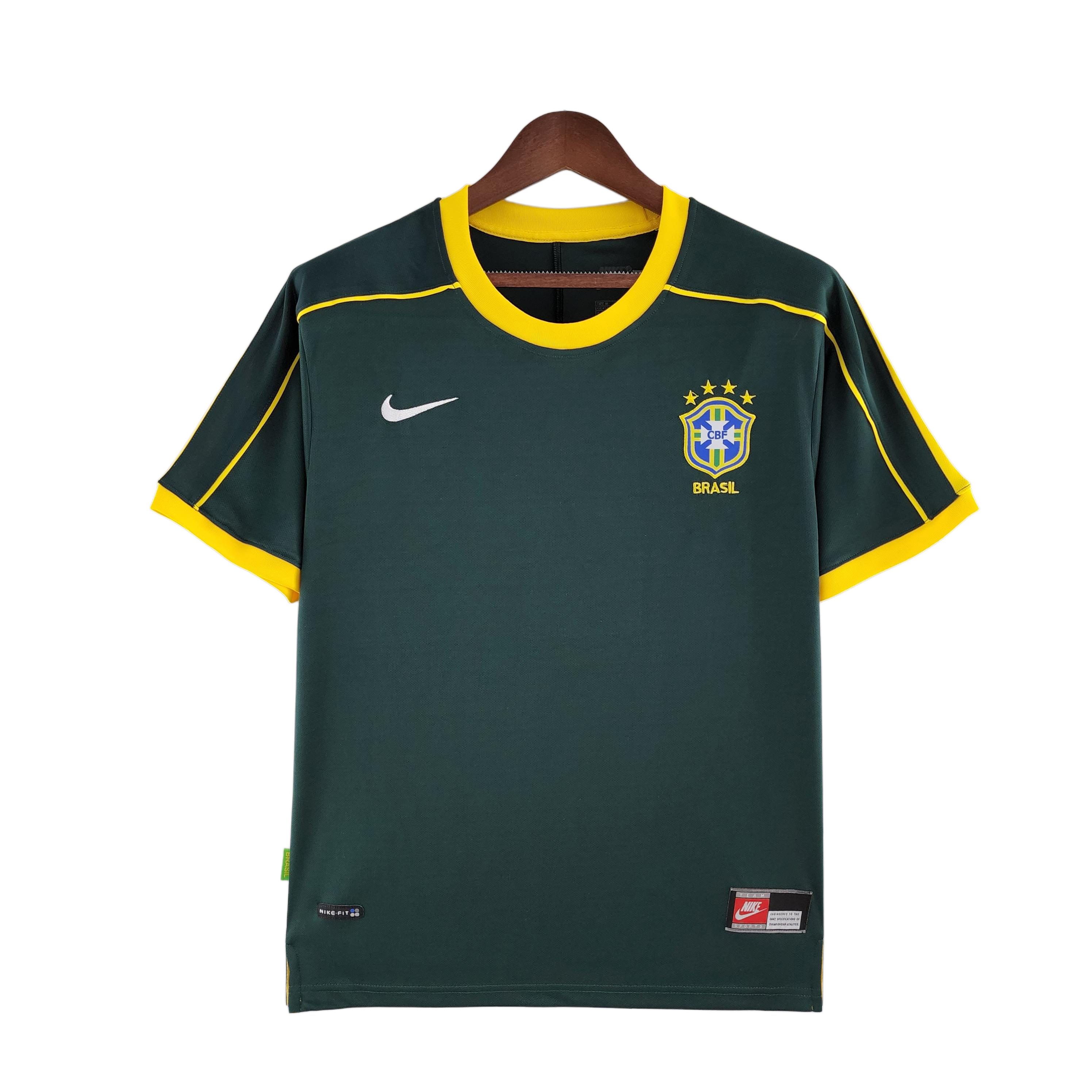 Retro  Brazil 1998 Goalkeeper Dark Green