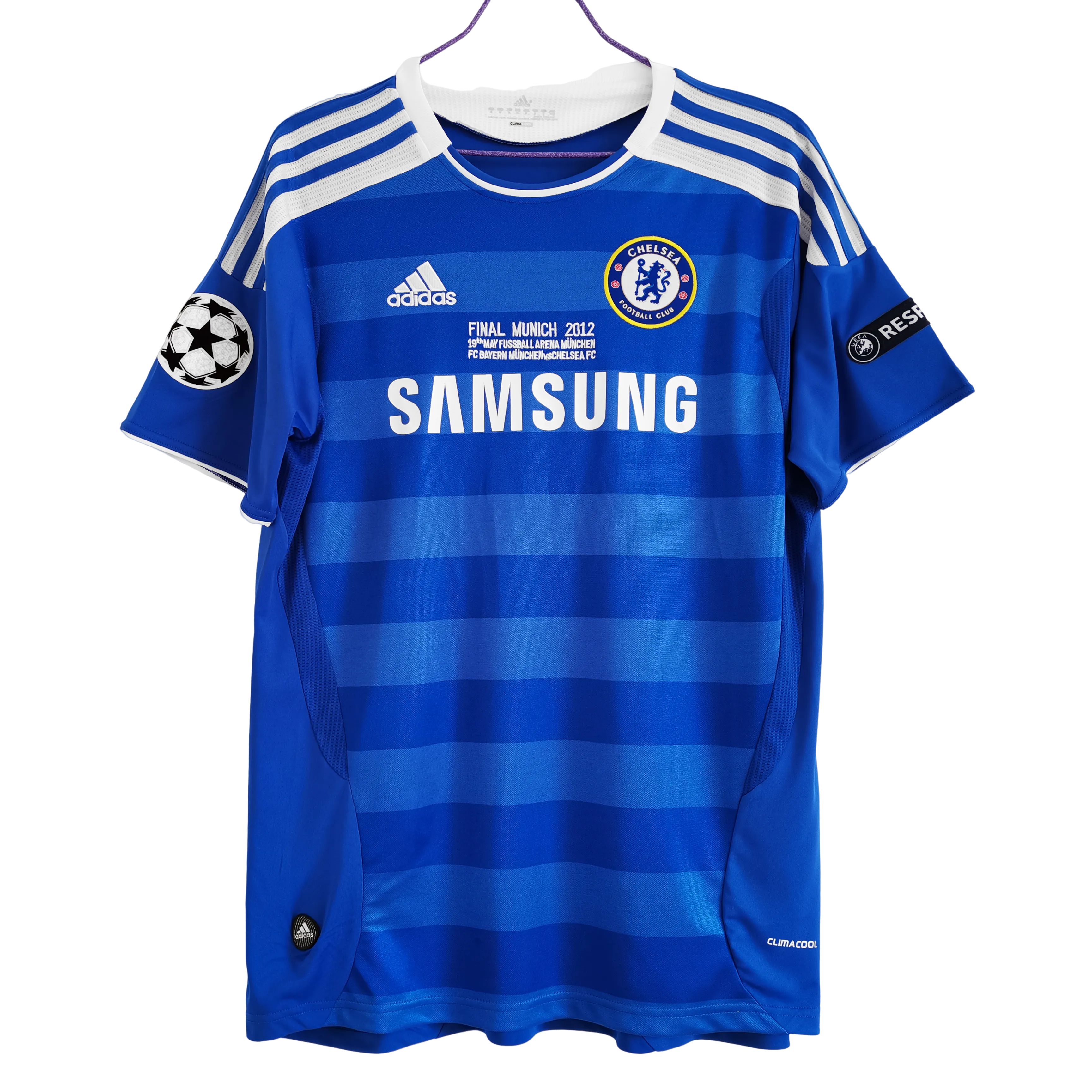 Retro Chelsea  2011/12 Home Champions League WITH 3 BADGES