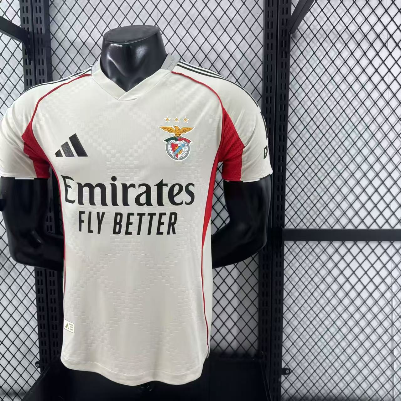 Player Version Benficα 25/26 Away Beige White S-XXL