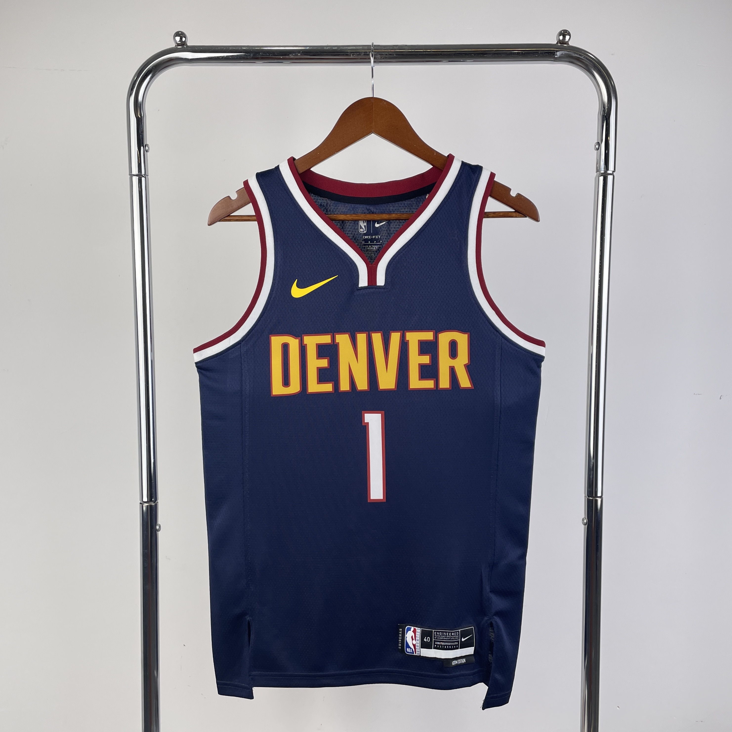 23 Season Denver Nuggets Purplish Blue  No.1 Porter