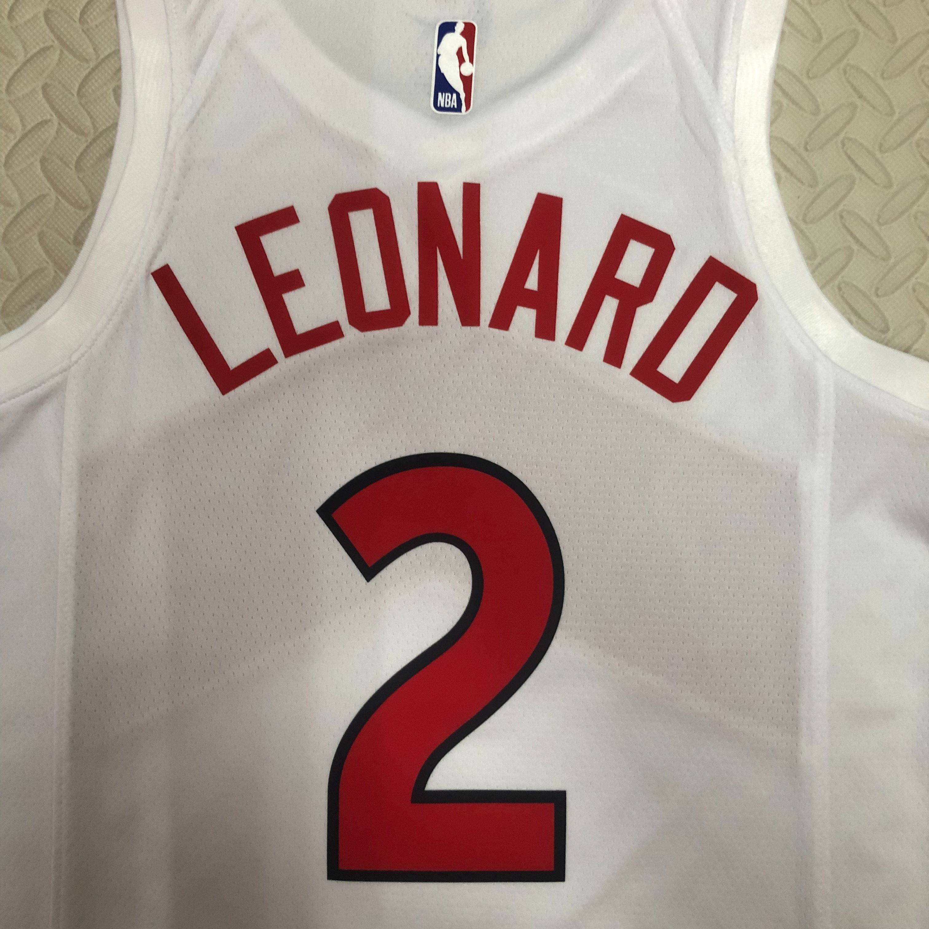 23 Season Toronto Raptors Home White  No.2 Leonard