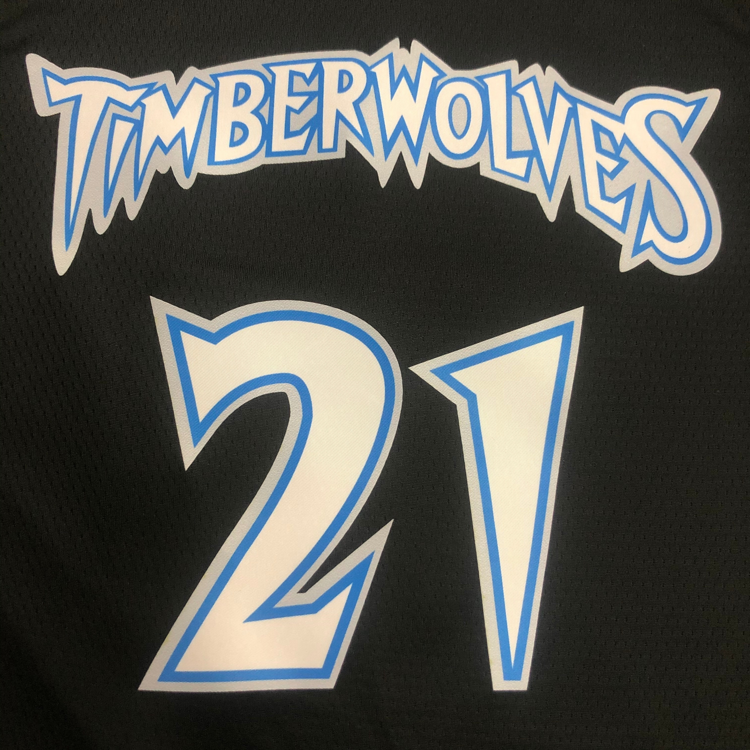 18 Season MINNESOTA TIMBERWOLVES BLACK  NO.21 GARNETT