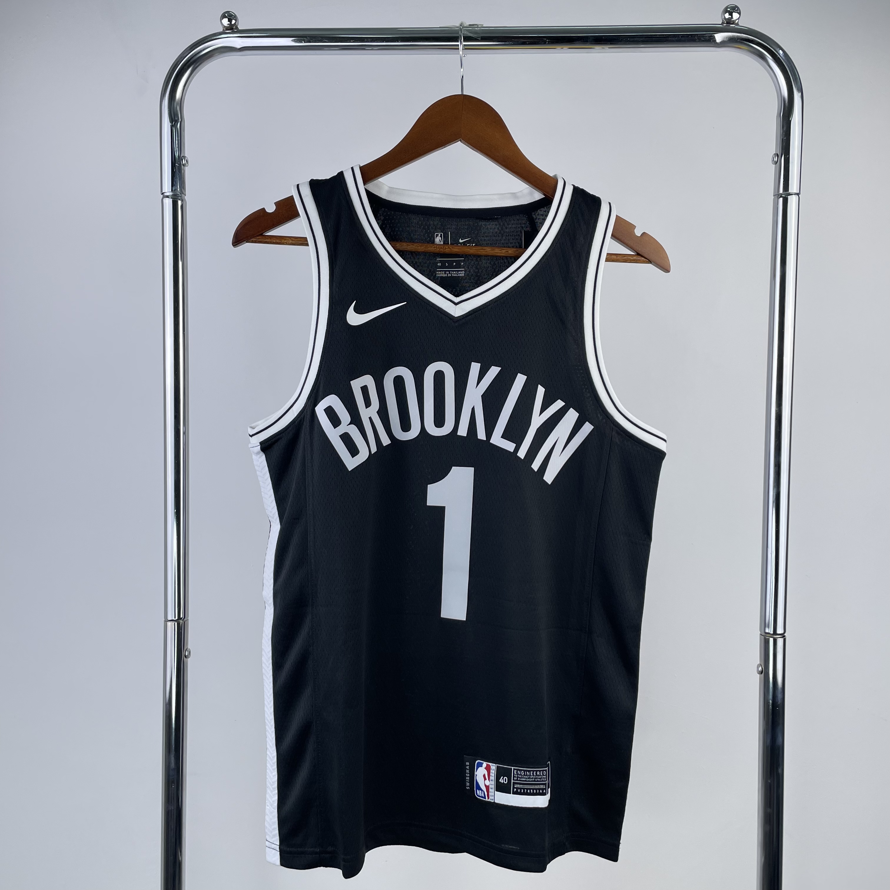 23 Season Brooklyn Nets Black  No. 1 Bridges