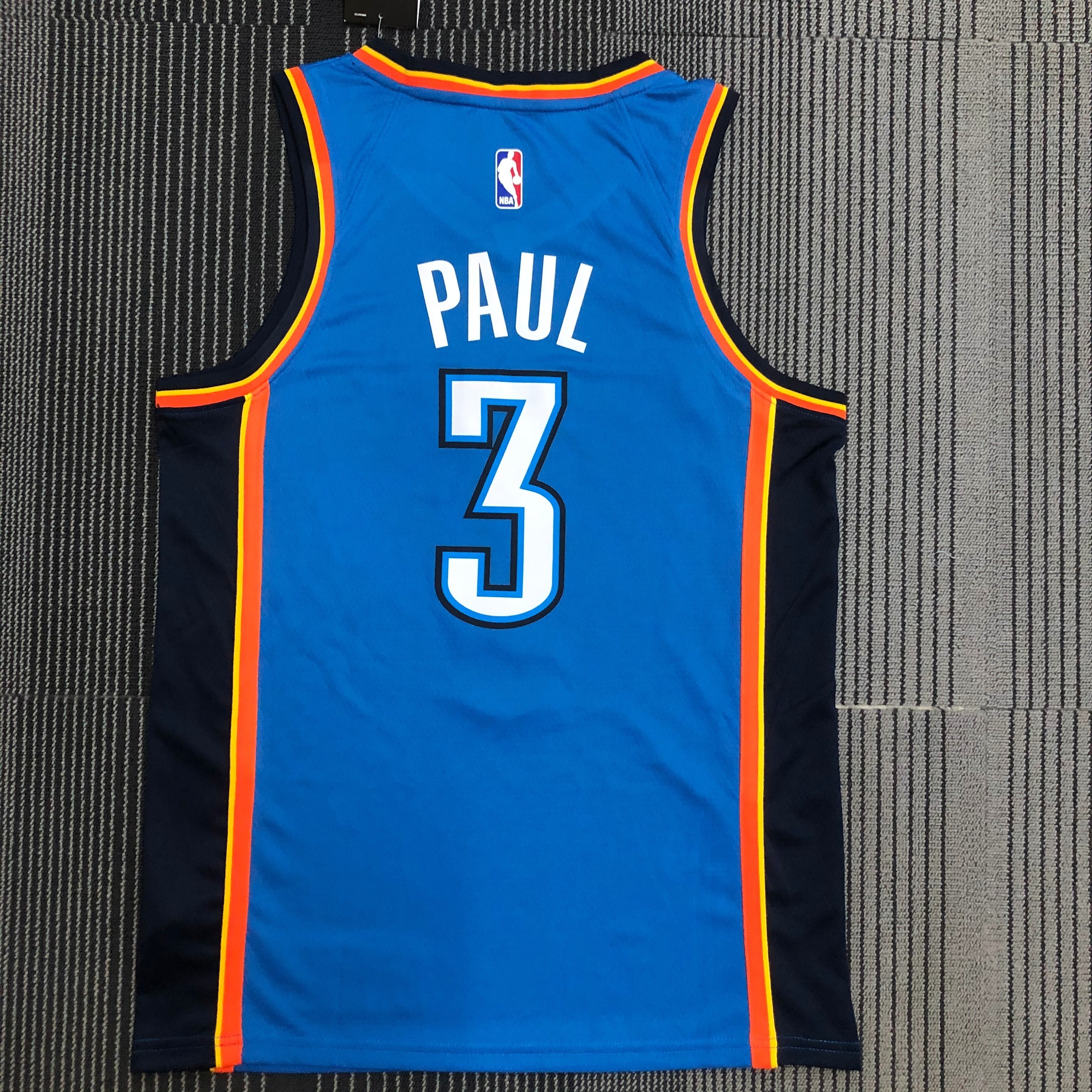 Oklahoma City Thunder Blue  No.3 Paul