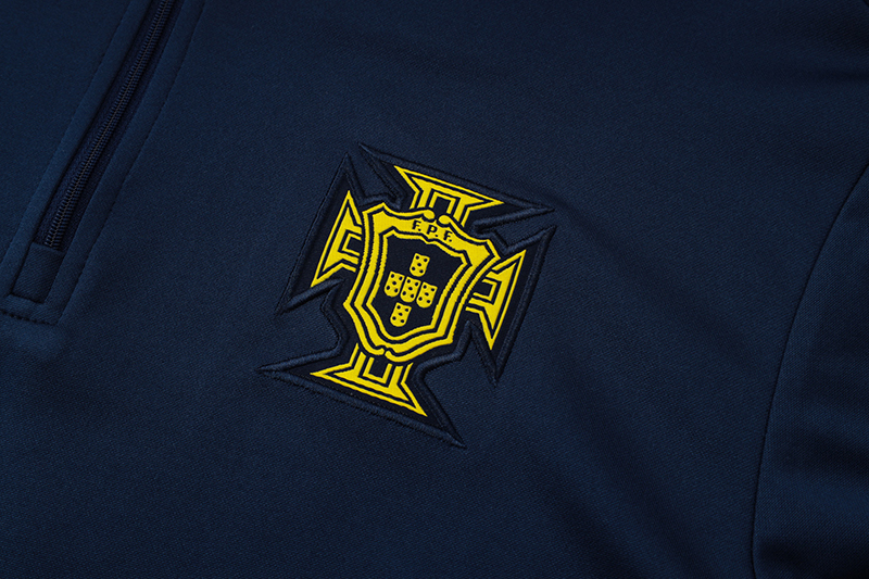 Adult/ Kids 2526 Portugal half zipper Training suit