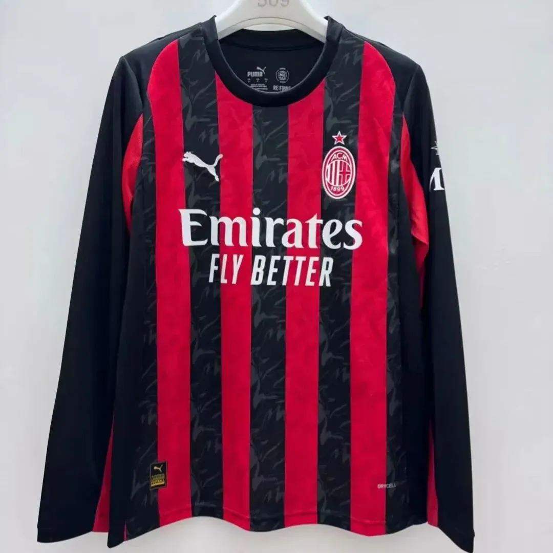 AC Milan 25/26 Home  Long Sleeves S-3XL