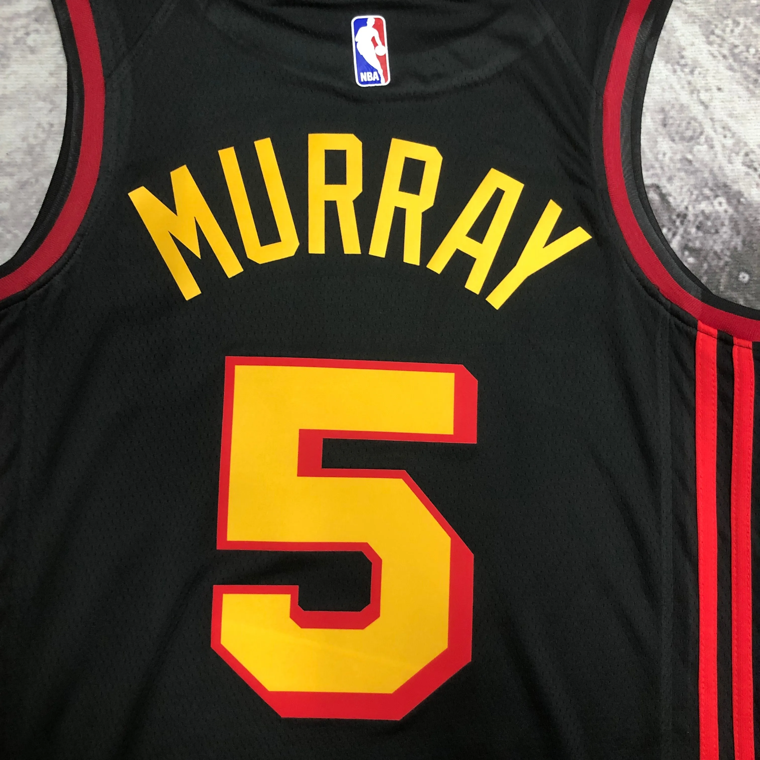 Atlanta Hawks Black  #5 Murray